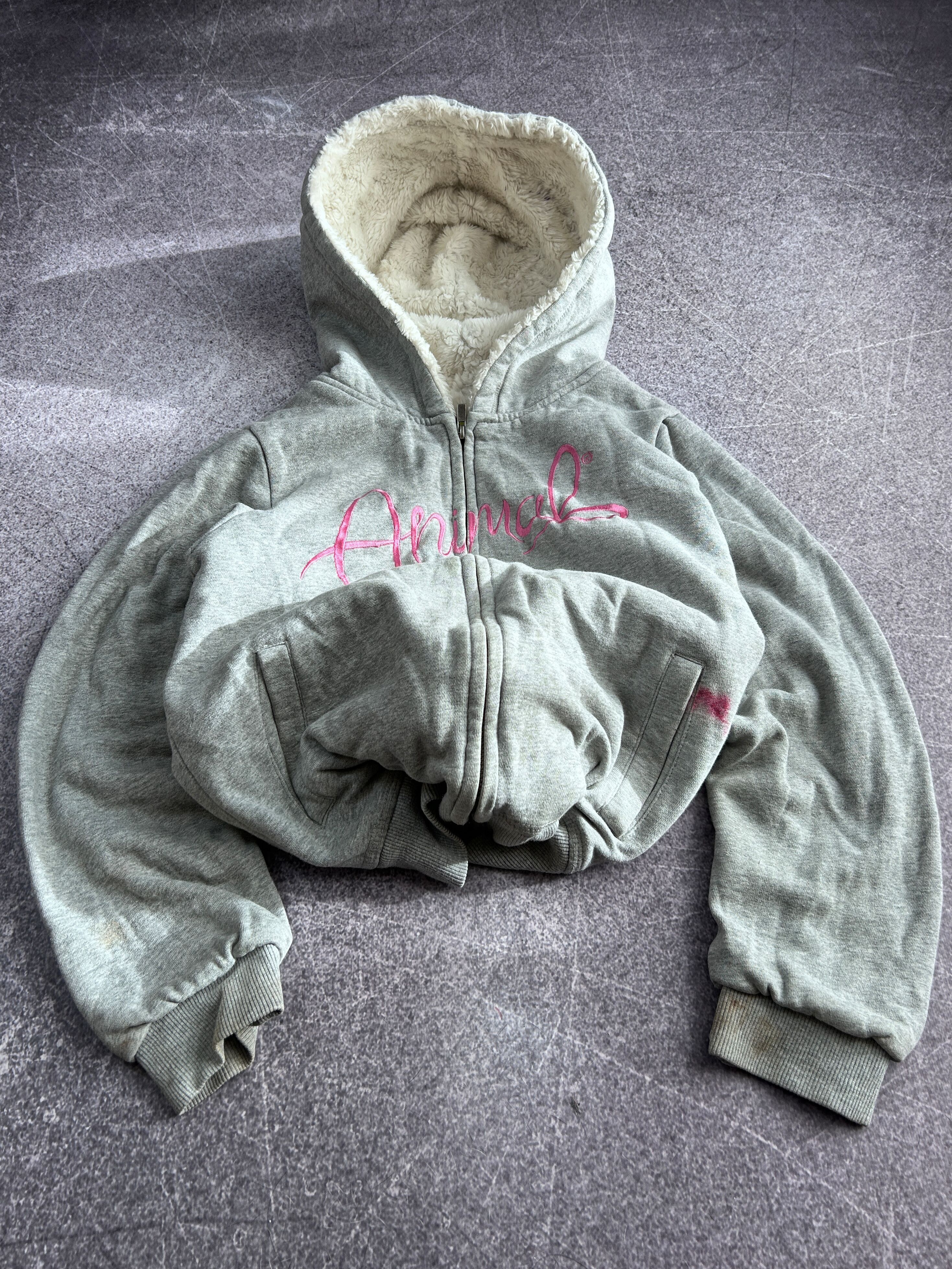 Vintage VTG Le Grande Bleu Rick Owens Style Fur Hood Hoodie 90s Size US S / EU 44-46 / 1 - 1 Thumbnail