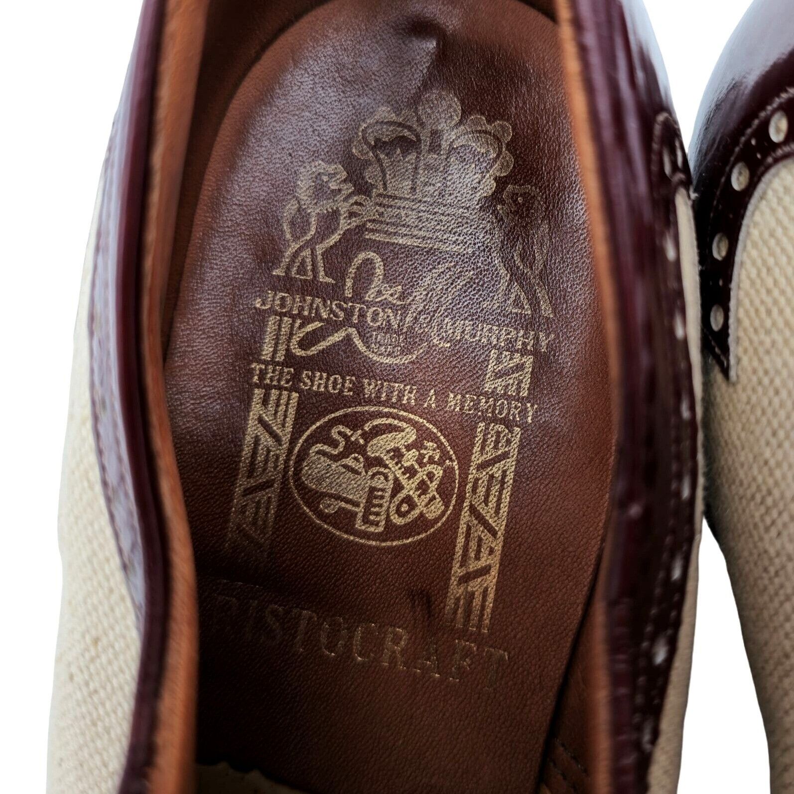 Johnston & Murphy Vintage Johnston & Murphy Aristocraft Spectator 10.5 Burgund Size US 10.5 / EU 43-44 - 10 Thumbnail