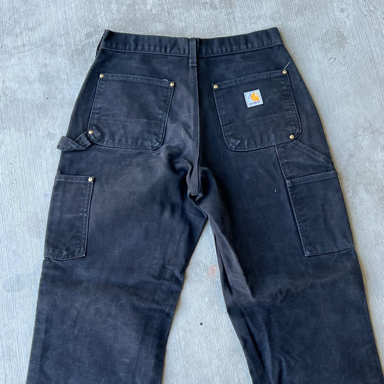 Carhartt × Vintage Carhartt black double knee work wear carpenter pants Size US 29 - 6 Thumbnail