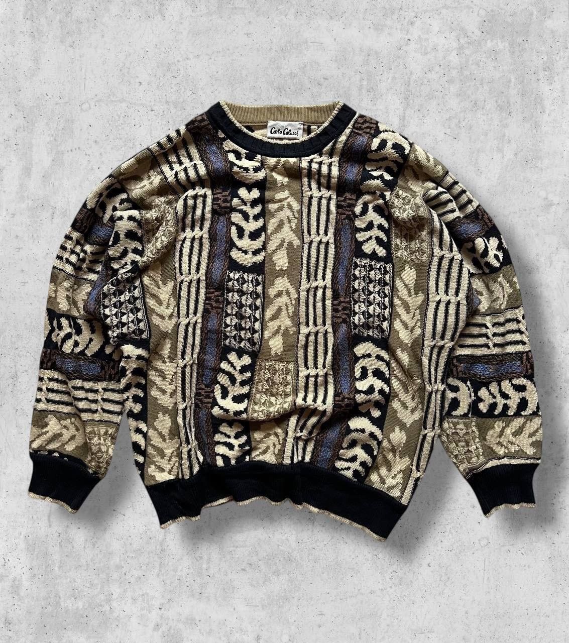 Carlo Colucci Carlo Colucci coloured vintage sweater sweatshirt wool Size US L / EU 52-54 / 3 - 2 Thumbnail