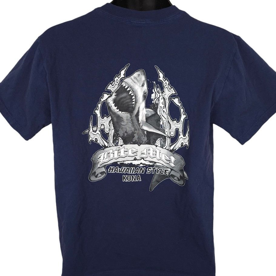 Soffe Great White Shark T Shirt Mens Size Medium Blue Bite Me Size US M / EU 48-50 / 2 - 1 Thumbnail