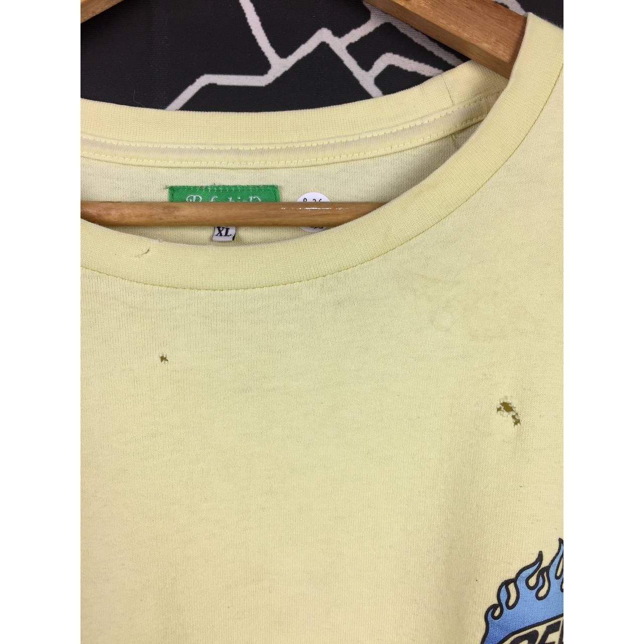 Japanese Brand × Vintage Refurbish Skateboards Club Los Angeles Flame Slave Tee Size US XL / EU 56 / 4 - 10 Thumbnail