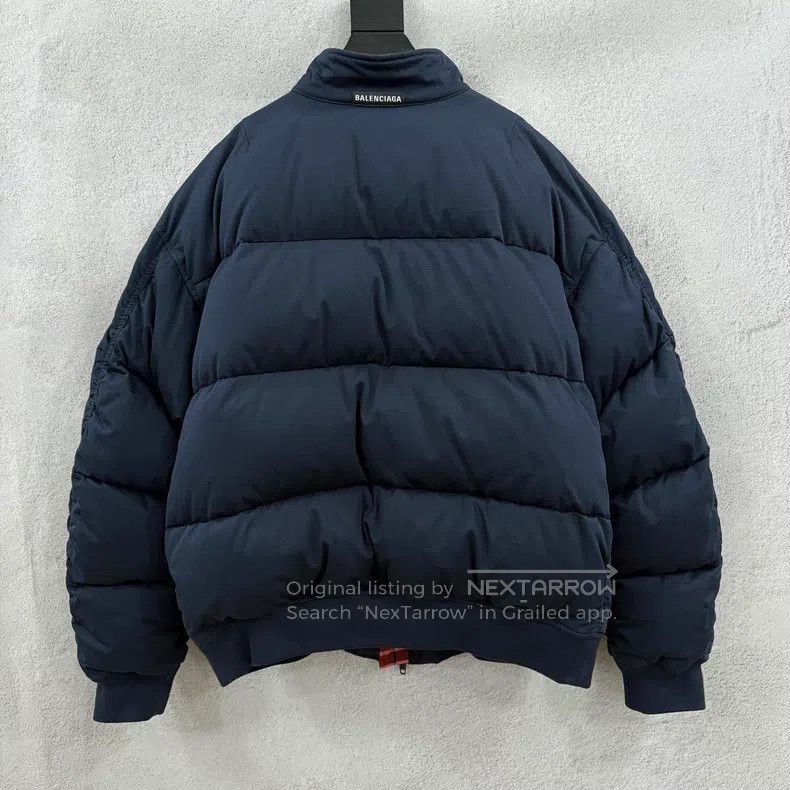 Balenciaga Balenciaga Double-Sided Wearing Dark Blue Red Lined Plaid Size US L / EU 52-54 / 3 - 2 Thumbnail
