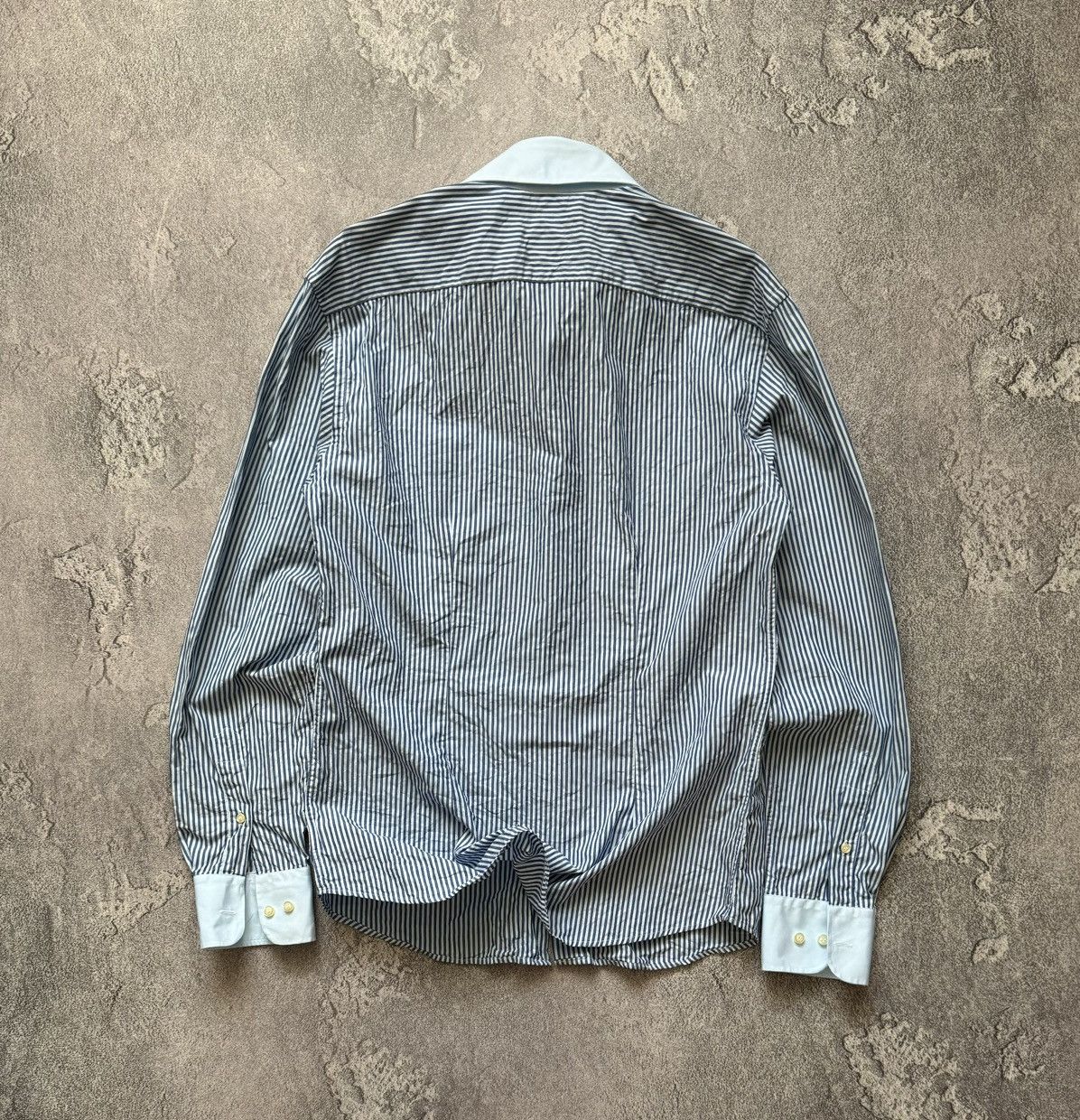 Dolce & Gabbana × Vintage Dolce & Gabbana M striped shirt button up polo long sleeve Size US M / EU 48-50 / 2 - 15 Thumbnail