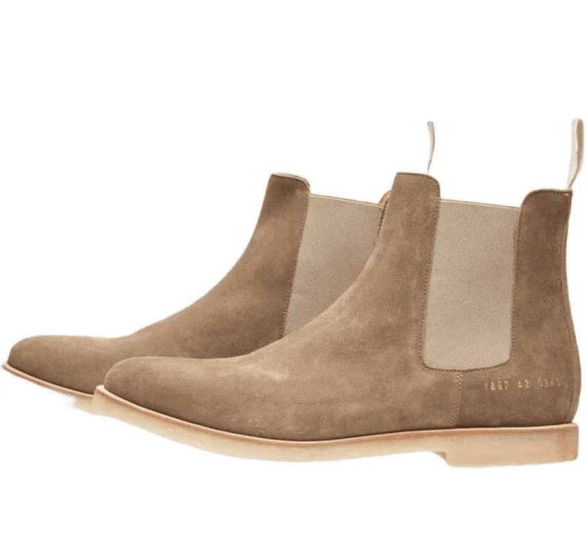 Common Projects Common Projects Suede Chelsea Boots in Taupe sz 42 Size US 9 / EU 42 - 12 Thumbnail