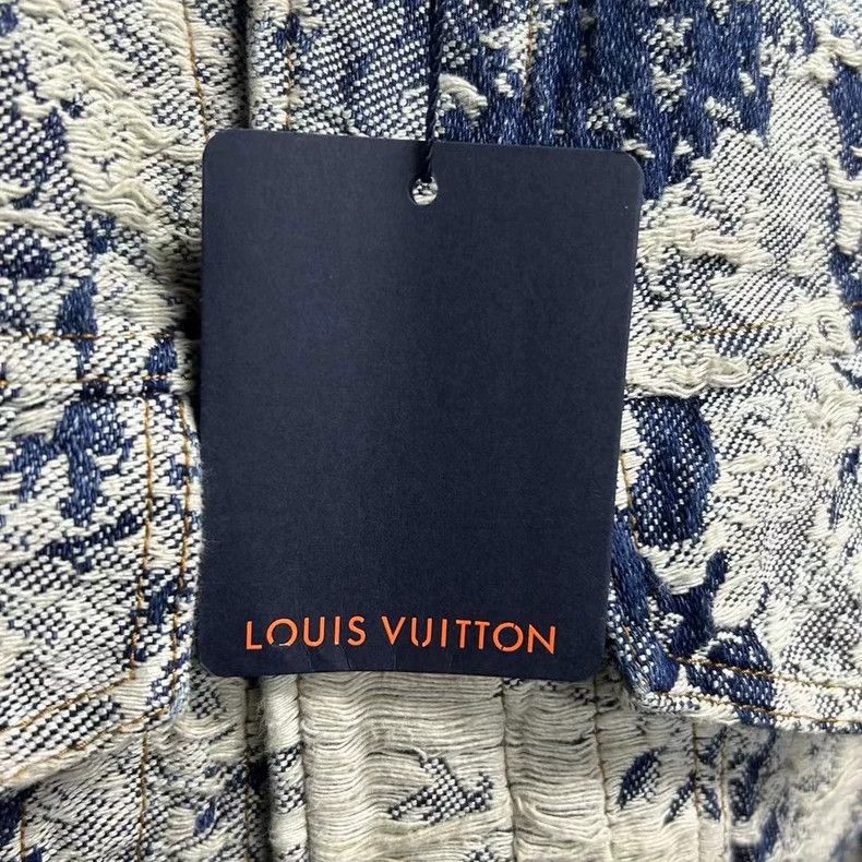 Louis Vuitton Louis Vuitton Blue botanical floral print logo denim jacke Size US M / EU 48-50 / 2 - 4 Thumbnail