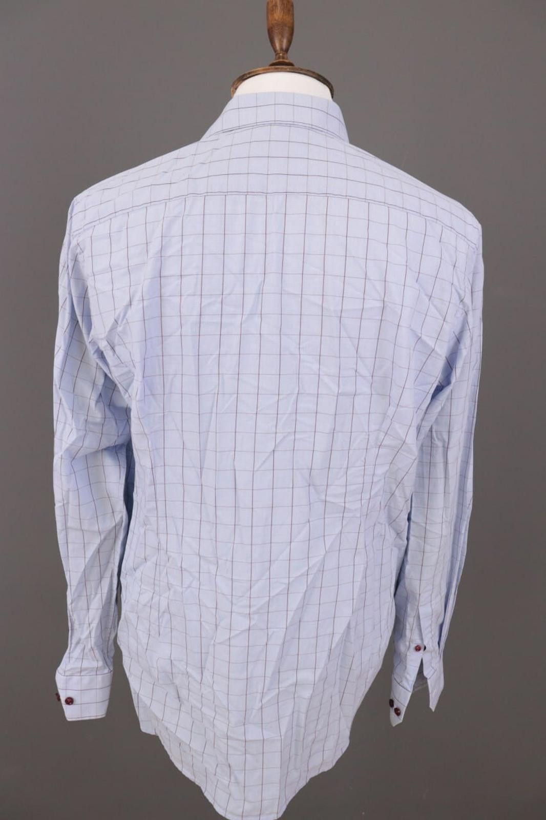 Eton Eton Contemporary Fit Check Poplin Shirt Size 41 / 16 Size US M / EU 48-50 / 2 - 9 Thumbnail