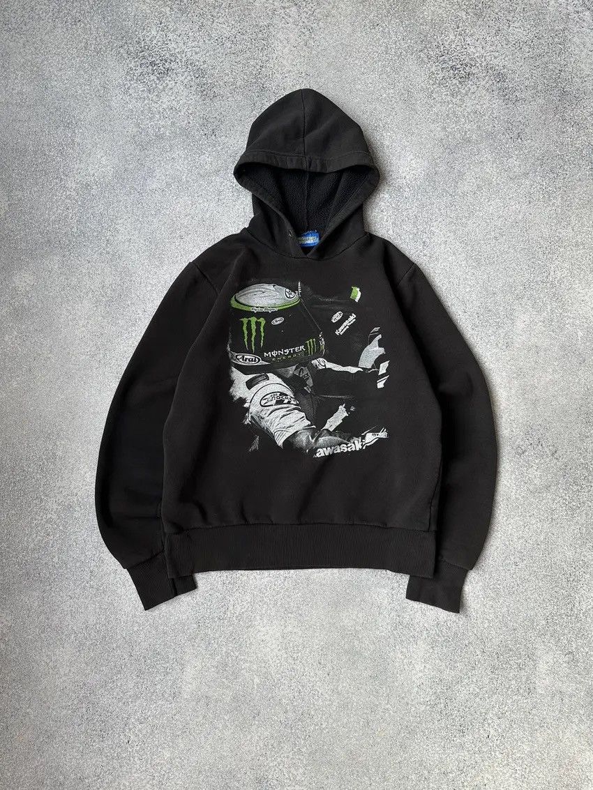 Vintage Vintage Kawasaki Monster Joe Rocket Racing Team Hoodie Size US M / EU 48-50 / 2 - 1 Thumbnail