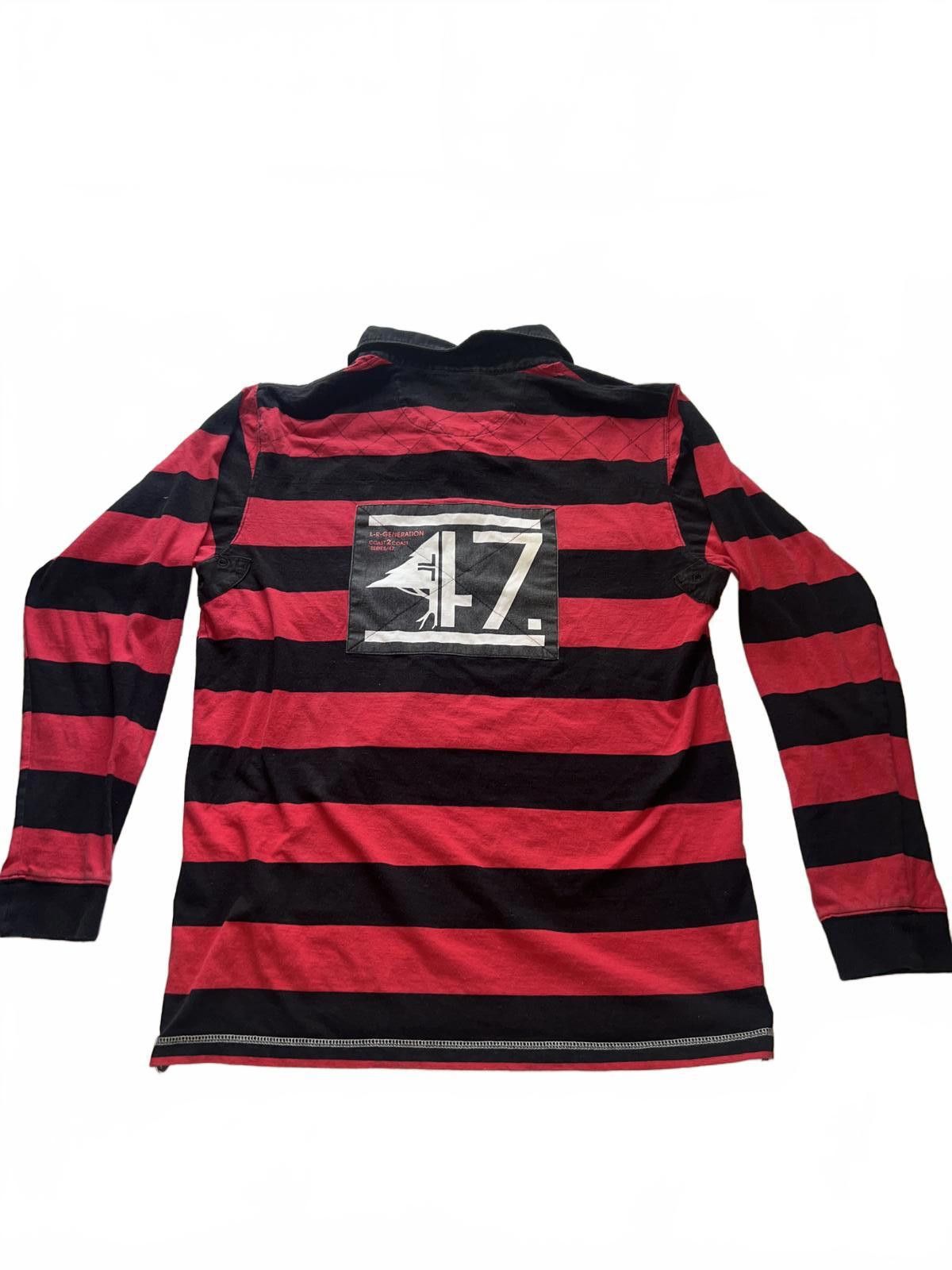 Other Vintage LRG Red and Black Striped Long Sleeve Polo Shirt XL Size US XL / EU 56 / 4 - 6 Thumbnail
