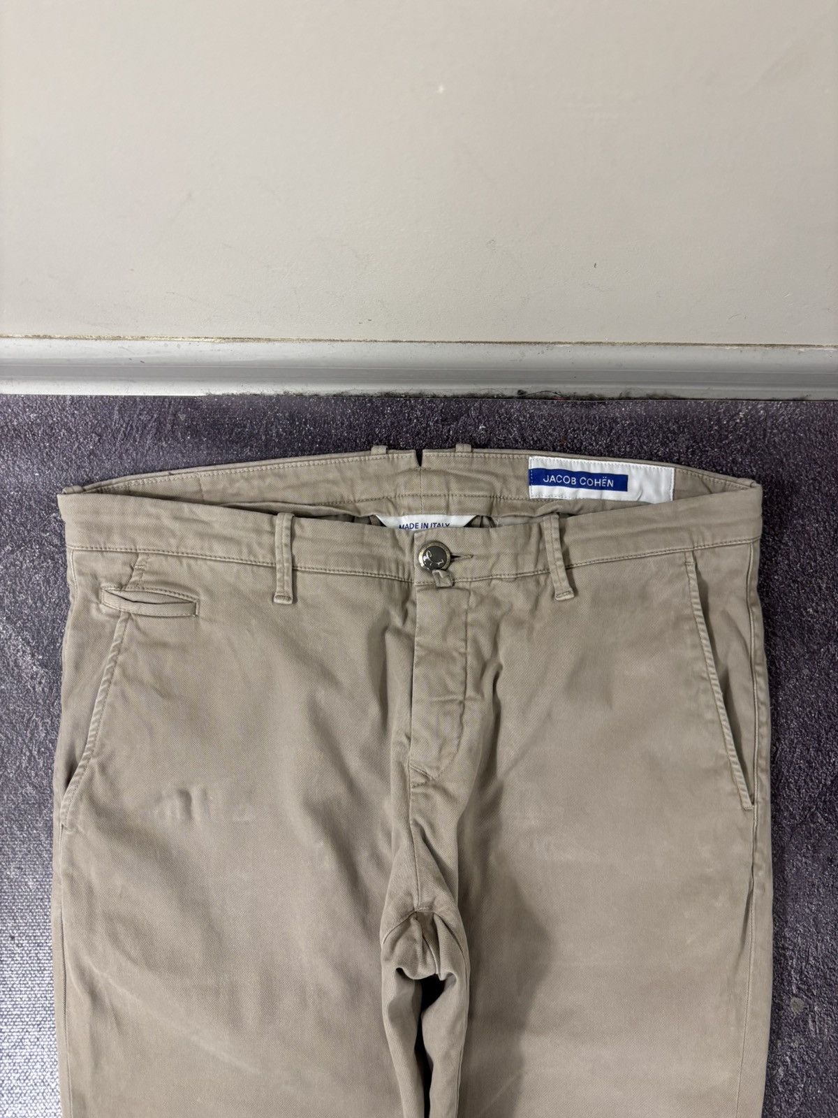 Jacob Cohen Jacob Cohen Bobby Men’s Beige Cotton Stretch Chino Pants Size US 36 / EU 52 - 7 Thumbnail