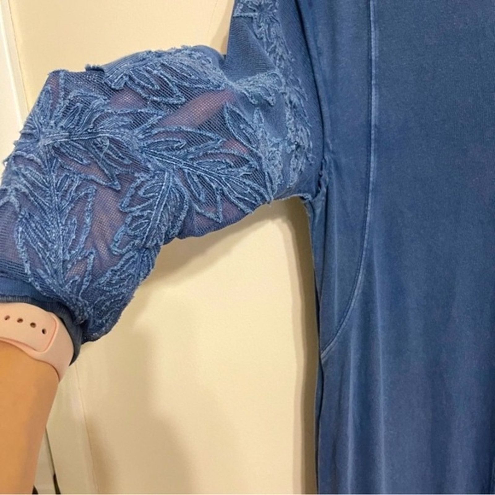 Free People Free People New Romantics Blue Knit Scouting Day Maxi Dress Size S / US 4 / IT 40 - 6 Thumbnail