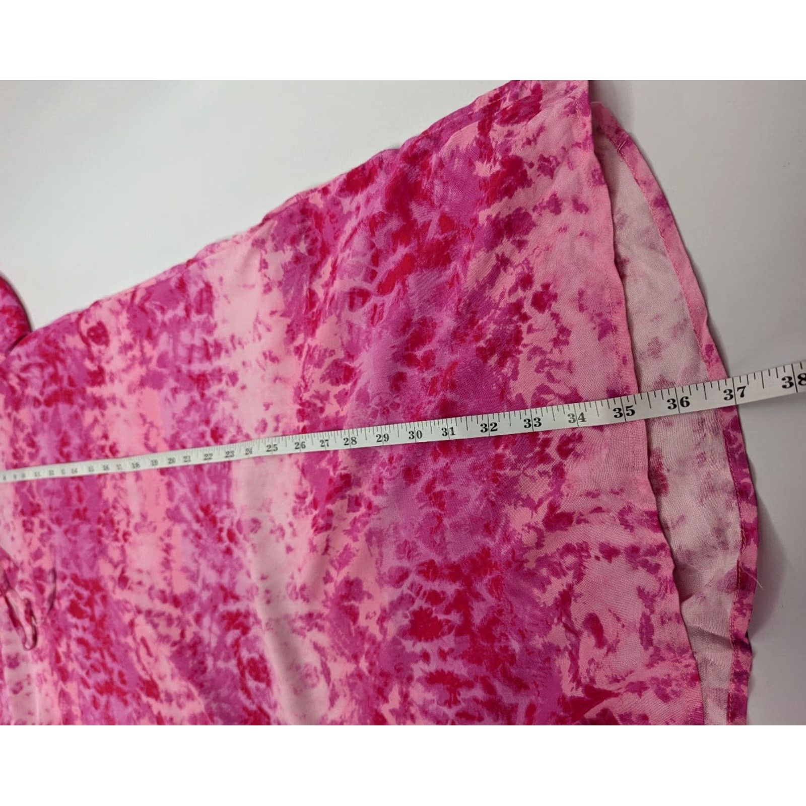 Pinko Caribbean Joe Shirt Dress Midi Long Sleeve Women S Pink Rayon Floral V-Neck Pullover Casual Travel Beach 90s Theme Womens Size S / US 4 / IT 40 - 4 Thumbnail