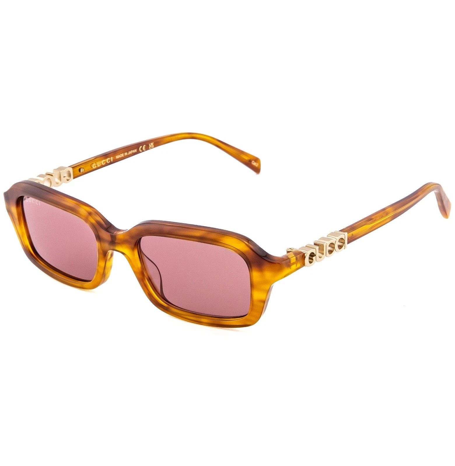 Gucci GUCCI 2152 Gg2152S Pink Brown Narrow Unisex Sunglasses 004 Size ONE SIZE - 4 Thumbnail