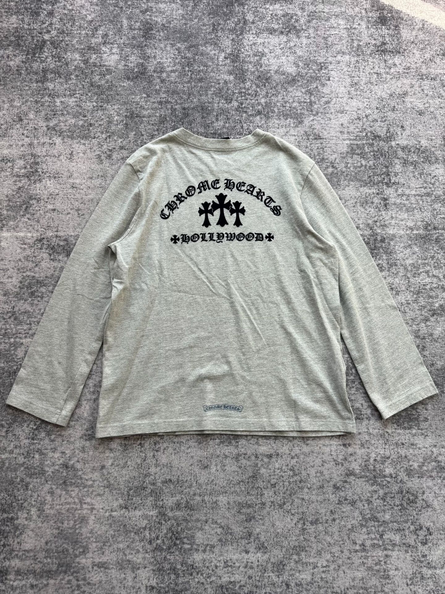 Chrome Hearts Chrome Hearts Gray Flocked Nine-Sleeve Size US M / EU 48-50 / 2 - 2 Thumbnail