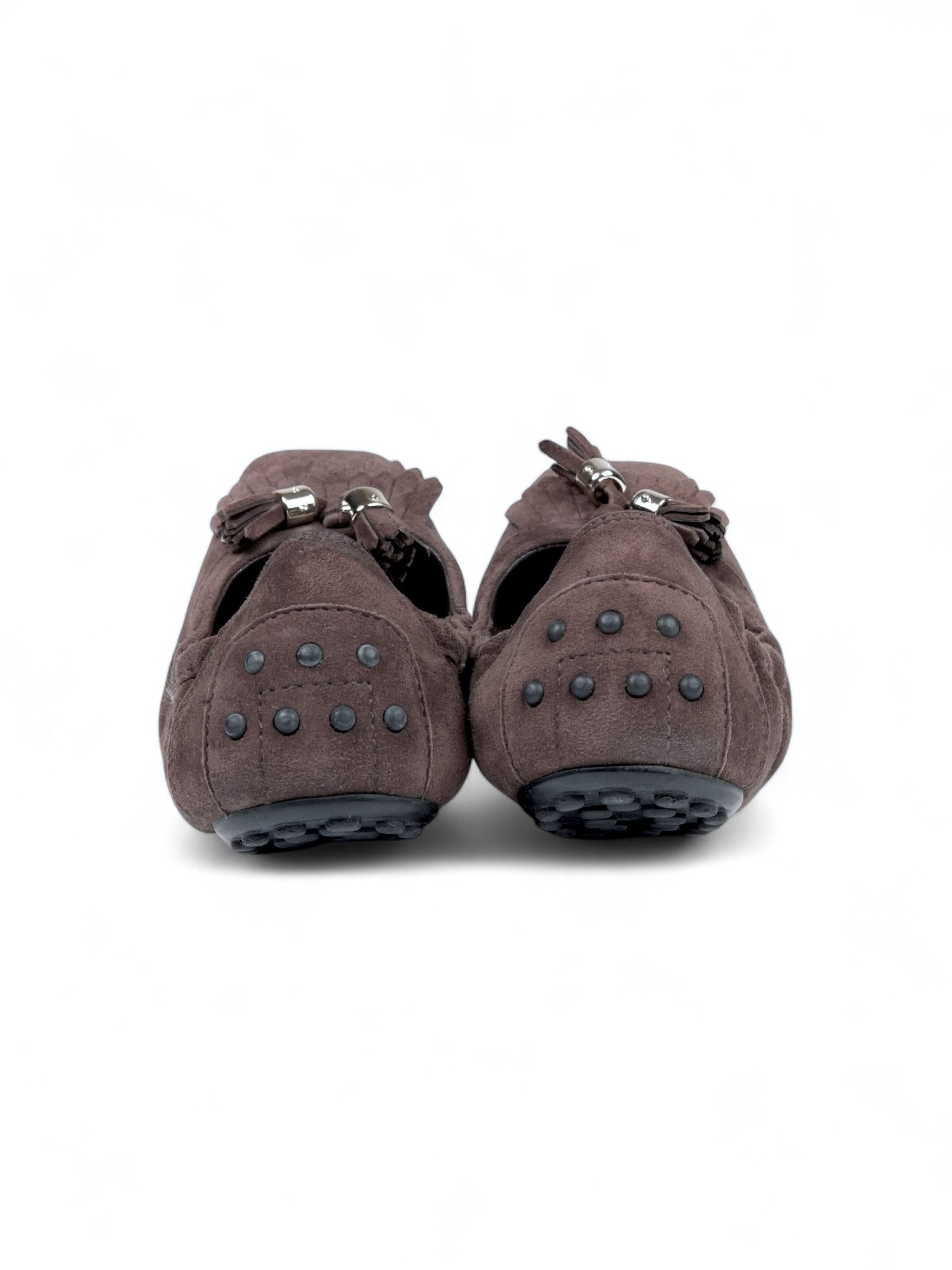 Tod's Tod's Brown Suede Ballet Flats EU 36.5 Size US 5.5 / IT 35.5 - 4 Thumbnail