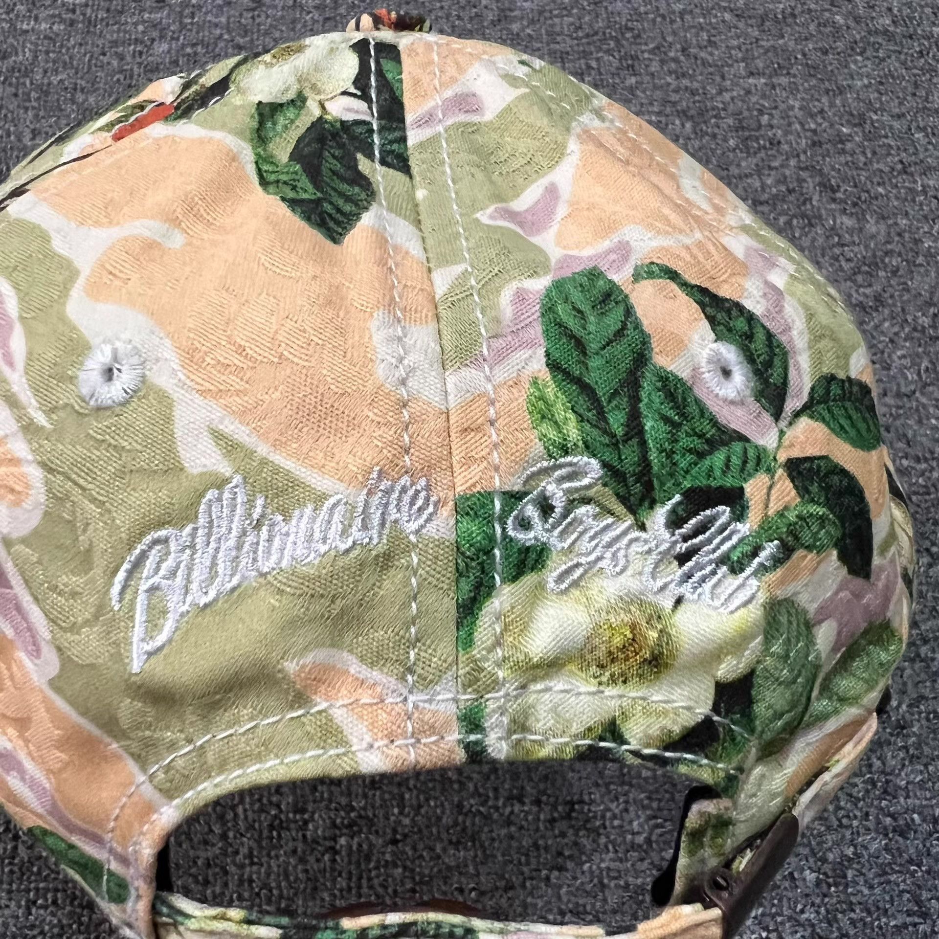 Billionaire Boys Club BBC Embossed Floral Curved Brim Baseball Cap Q7 Size ONE SIZE - 7 Thumbnail