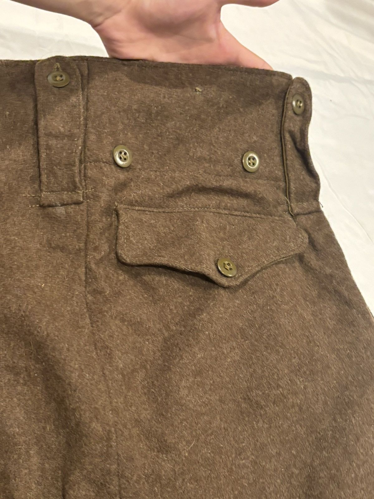 Other 1950s Military Wool Pants Size 30x29 High Waisted and Baggy! Size US 30 / EU 46 - 13 Thumbnail