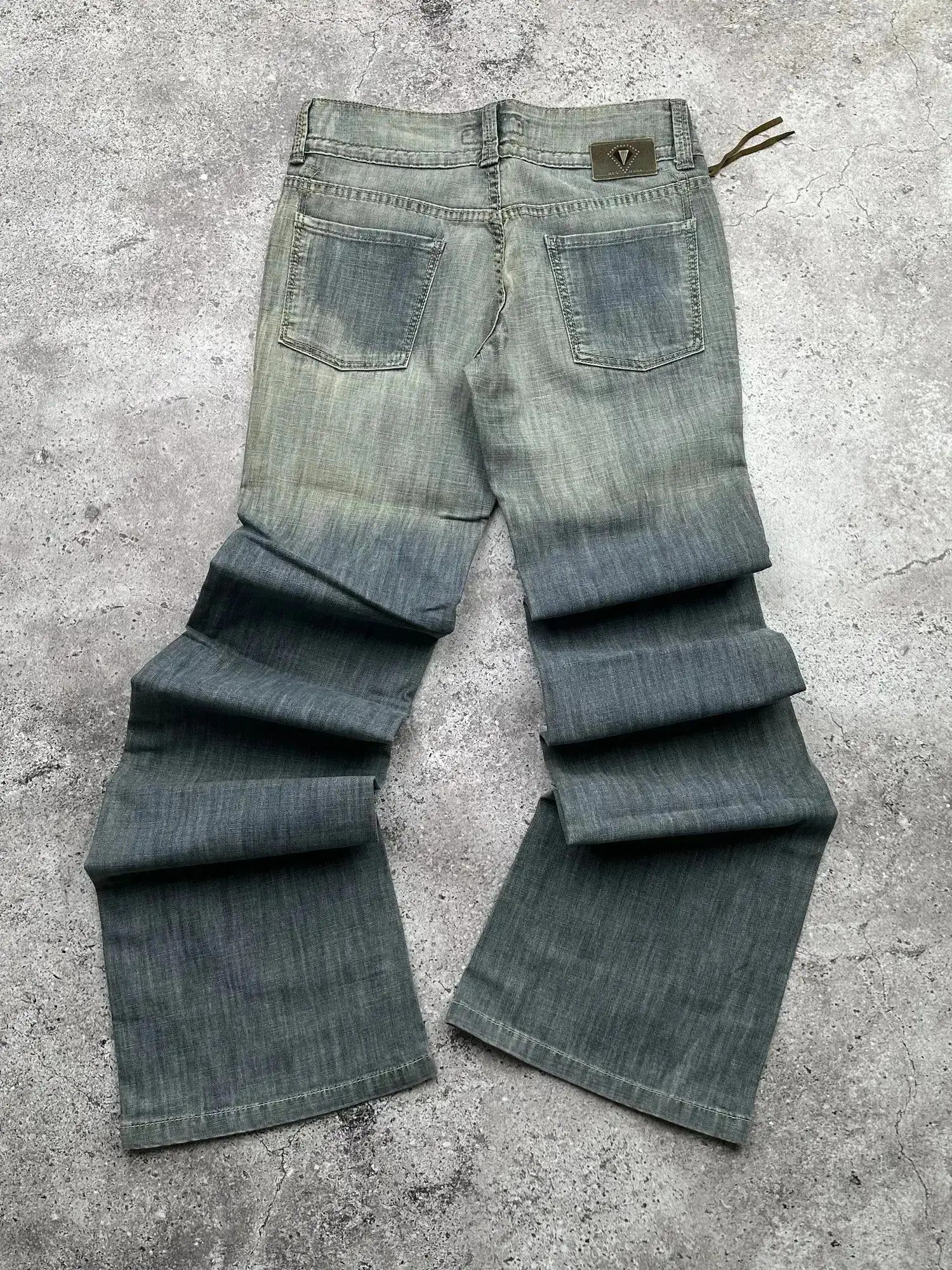 Japanese Brand Vintage Faded Flare Jeans C167(V337) Size 25" / US 0 / IT 36 - 5 Thumbnail