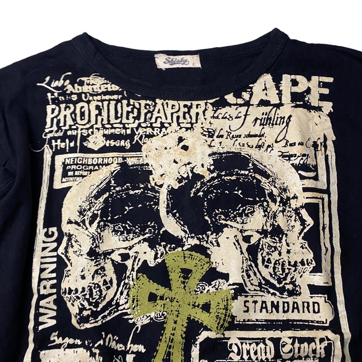 If Six Was Nine 2000's Shisky Cross Skull Poem Longsleeve Size US M / EU 48-50 / 2 - 2 Thumbnail