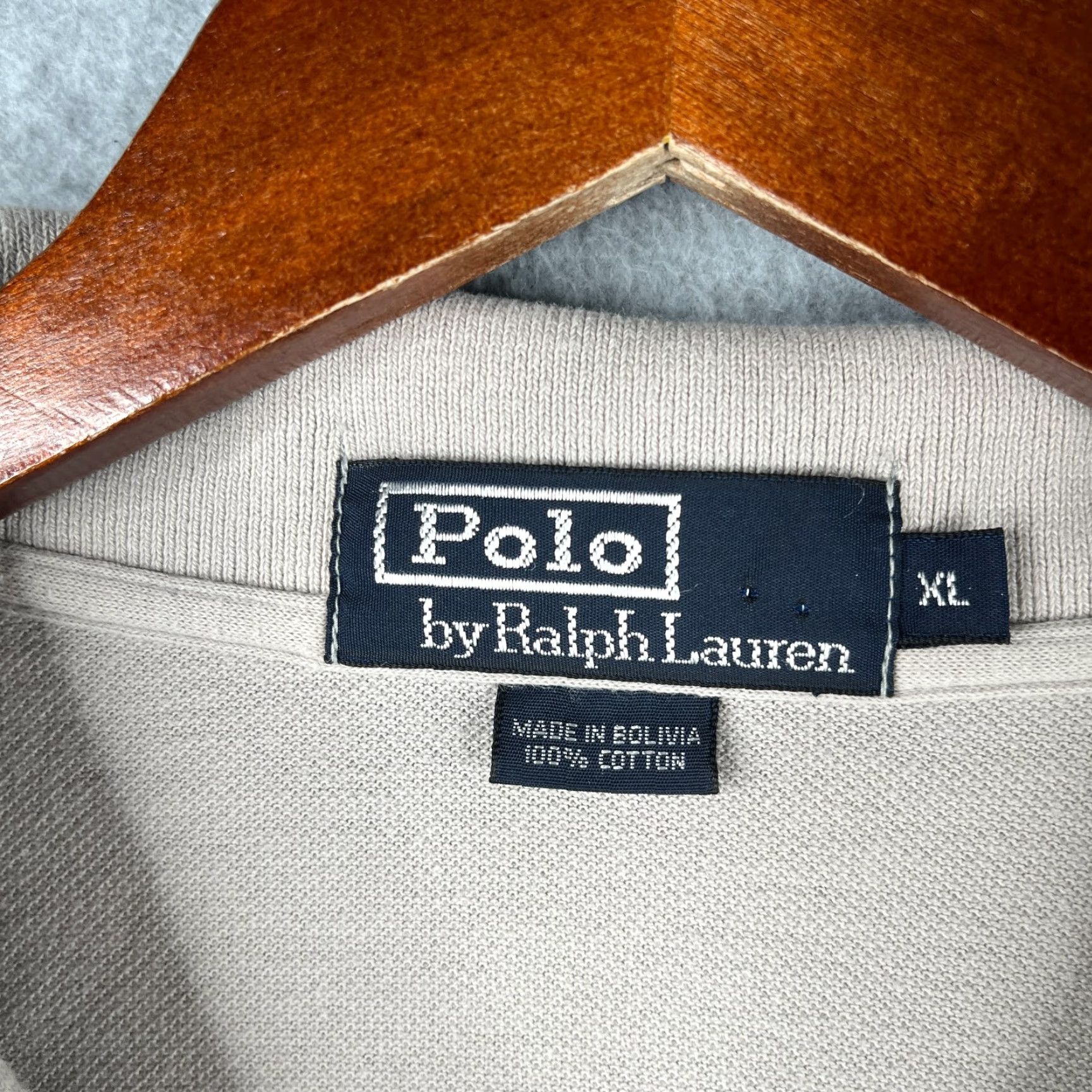 Polo Ralph Lauren Polo Ralph Lauren Polo Shirt XL Gray Navy Pony Collared Short Sleeve Button Regular Mens Size US XL / EU 56 / 4 - 4 Thumbnail