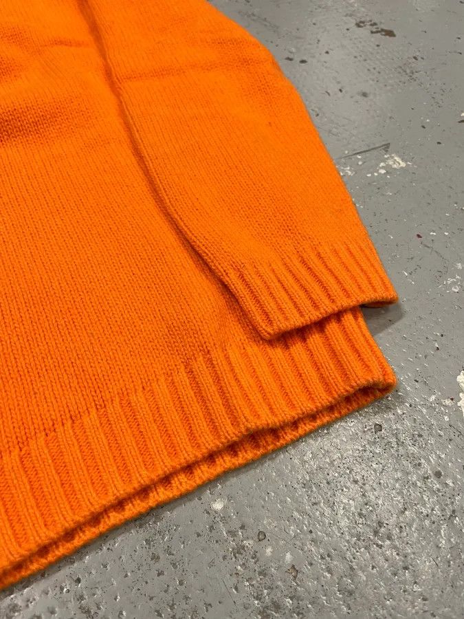 Daniele Alessandrini Daniele Alessandrini Orange Wool Minimalist Sweater Size US S / EU 44-46 / 1 - 6 Thumbnail