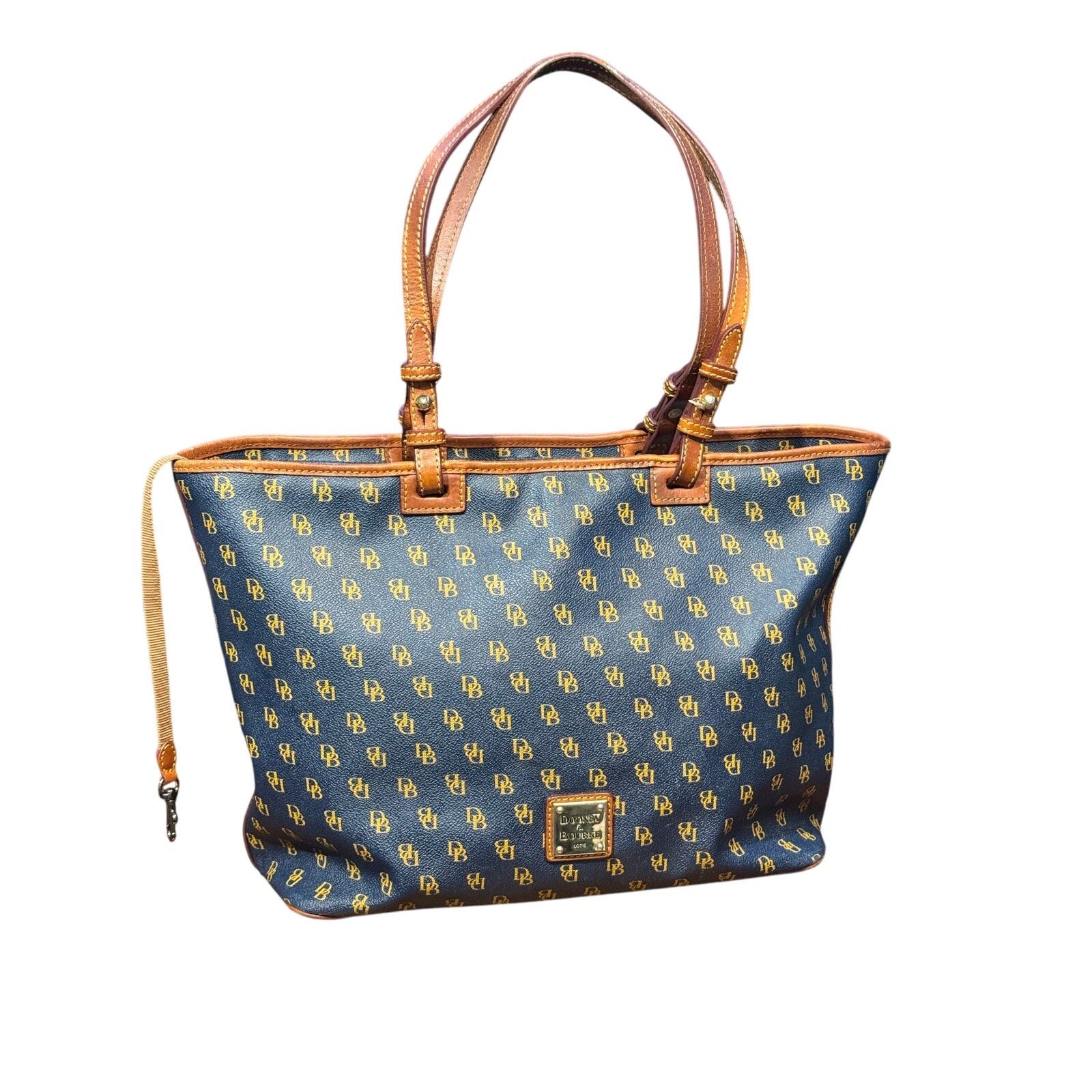 Dooney Bourke Dooney & Bourke Gretta Signature Leather Large Tote Bag in Blue, Women's