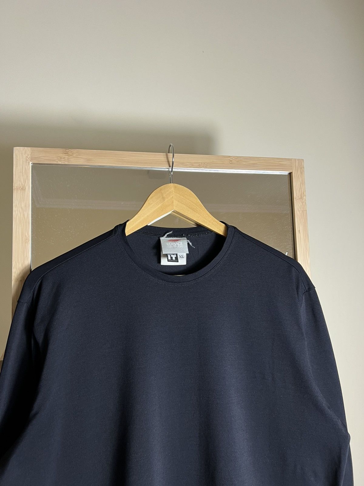 Versace Jeans Couture Rare Vintage Versace Black Sweatshirt Y2K Size US XL / EU 56 / 4 - 2 Thumbnail