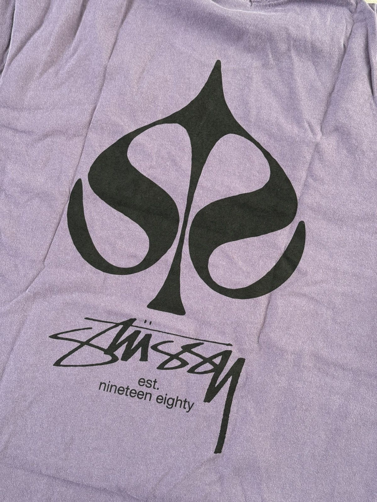 【Stussy】 Spade Pigment Dyed T-Shirt Grape Buy Stussy Classic Gear Tee Pigment Dyed 'Grape' - 1905084