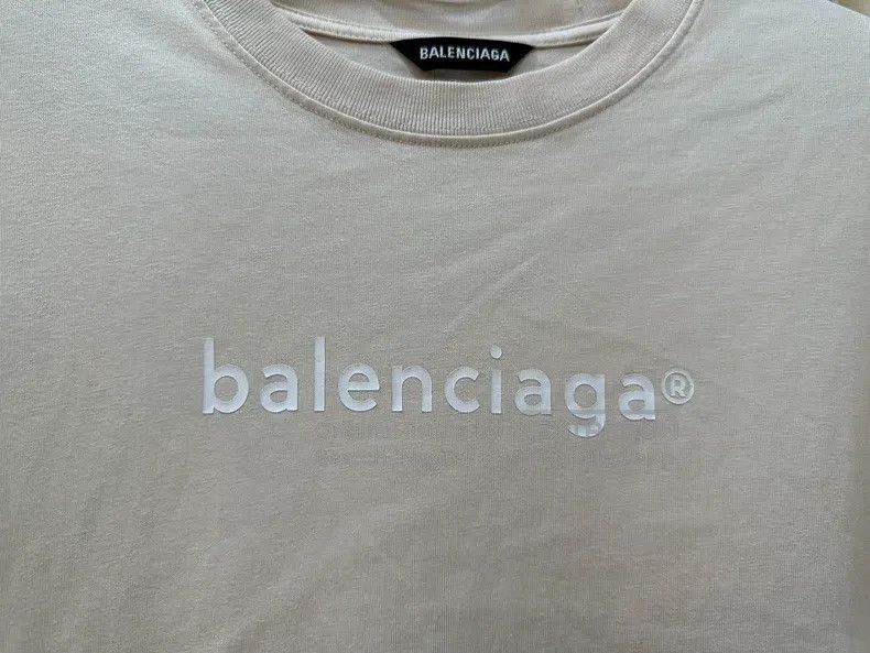 Balenciaga Balenciaga Tea Milk Color Mail Logo Short Sleeve Size US M / EU 48-50 / 2 - 4 Thumbnail