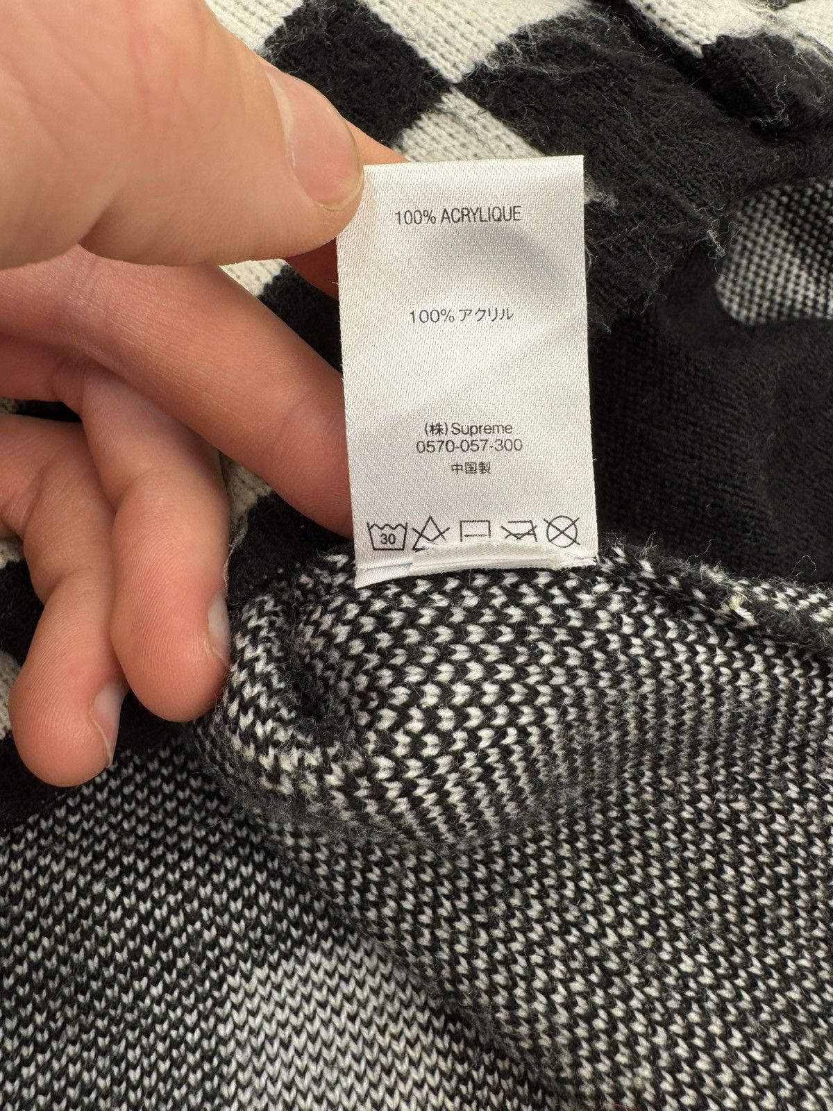 Supreme Supreme Brushed Checkered Mohair Cardigan Size US M / EU 48-50 / 2 - 7 Thumbnail