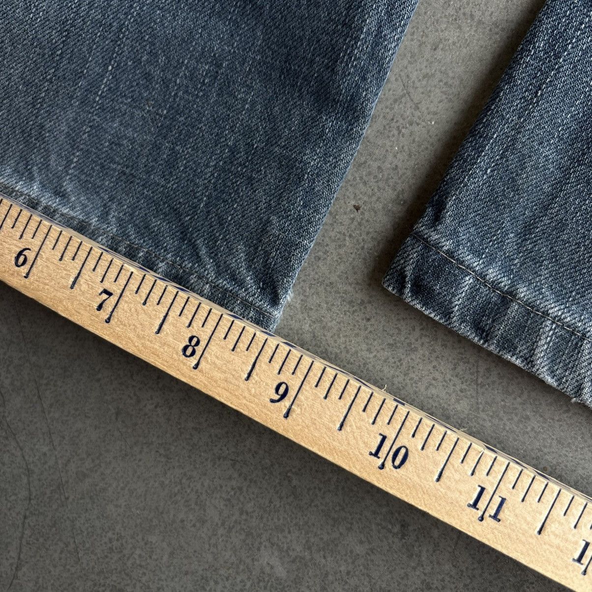 Gap × Vintage Vintage Gap Baggy Distressed Jeans 33x32 1969 Fit Washed Size US 33 - 8 Thumbnail