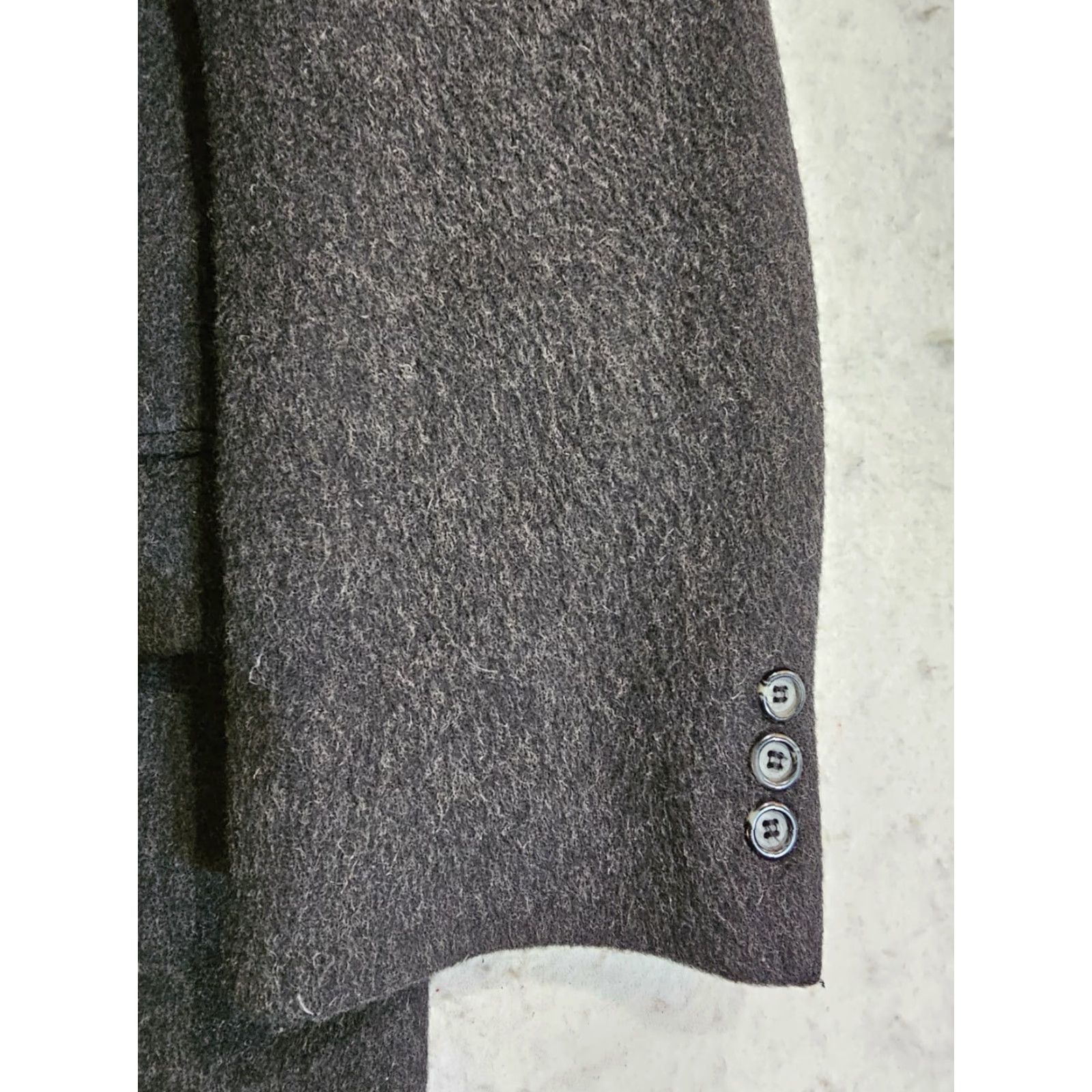 Vintage VINTAGE Nino Cerruti Overcoat Charcoal Wool/Cashmere Blend Single Breasted Sz 42 Reg Coat Men Size US XS / EU 42 / 0 - 6 Thumbnail