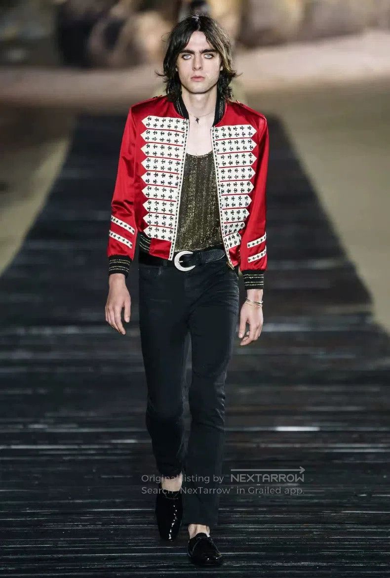 Saint Laurent Paris Saint Laurent Paris Red Court Jacket Size US M / EU 48-50 / 2 - 7 Thumbnail