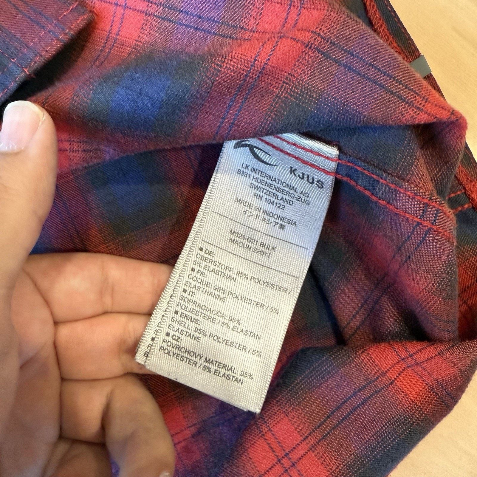 KJUS KJUS Flannel Small Multicolor Red Navy Hiking Outerwear Size US S / EU 44-46 / 1 - 6 Thumbnail