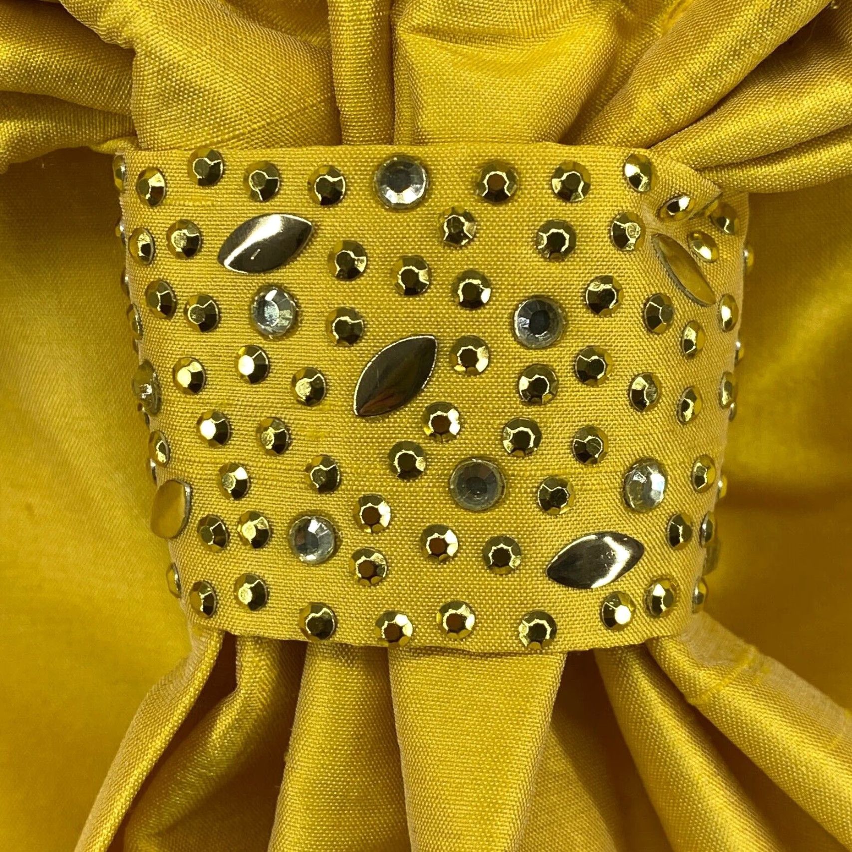 Alaxia Admor Silk Mini Dress M Strapless Bow Yellow Cocktail Party USA Womens