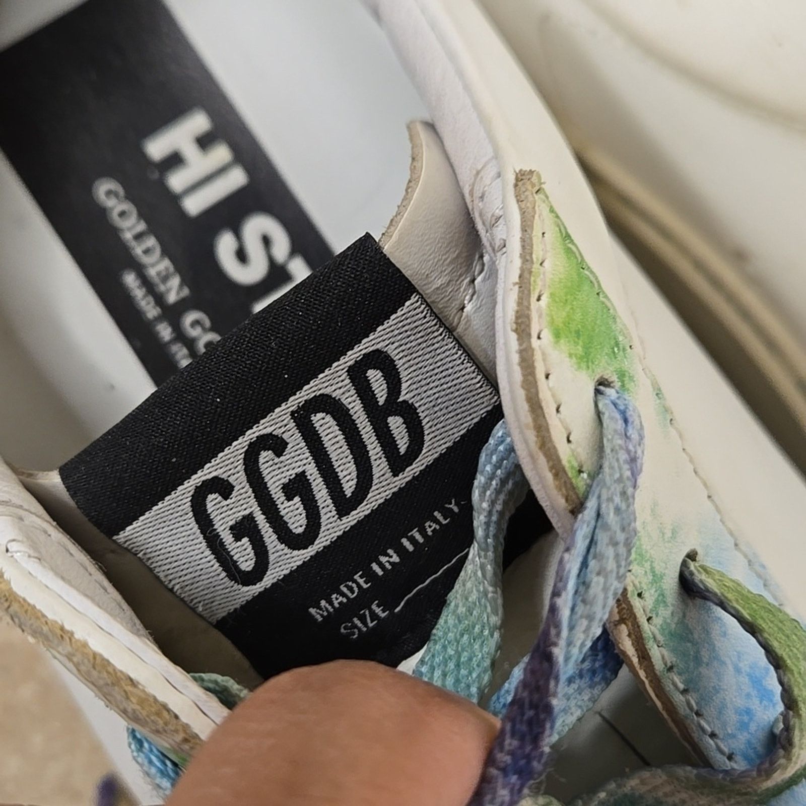 Golden Goose Golden Goose All High Star Tie Die Sneakers Size 37 Size US 6.5 / IT 36.5 - 11 Thumbnail