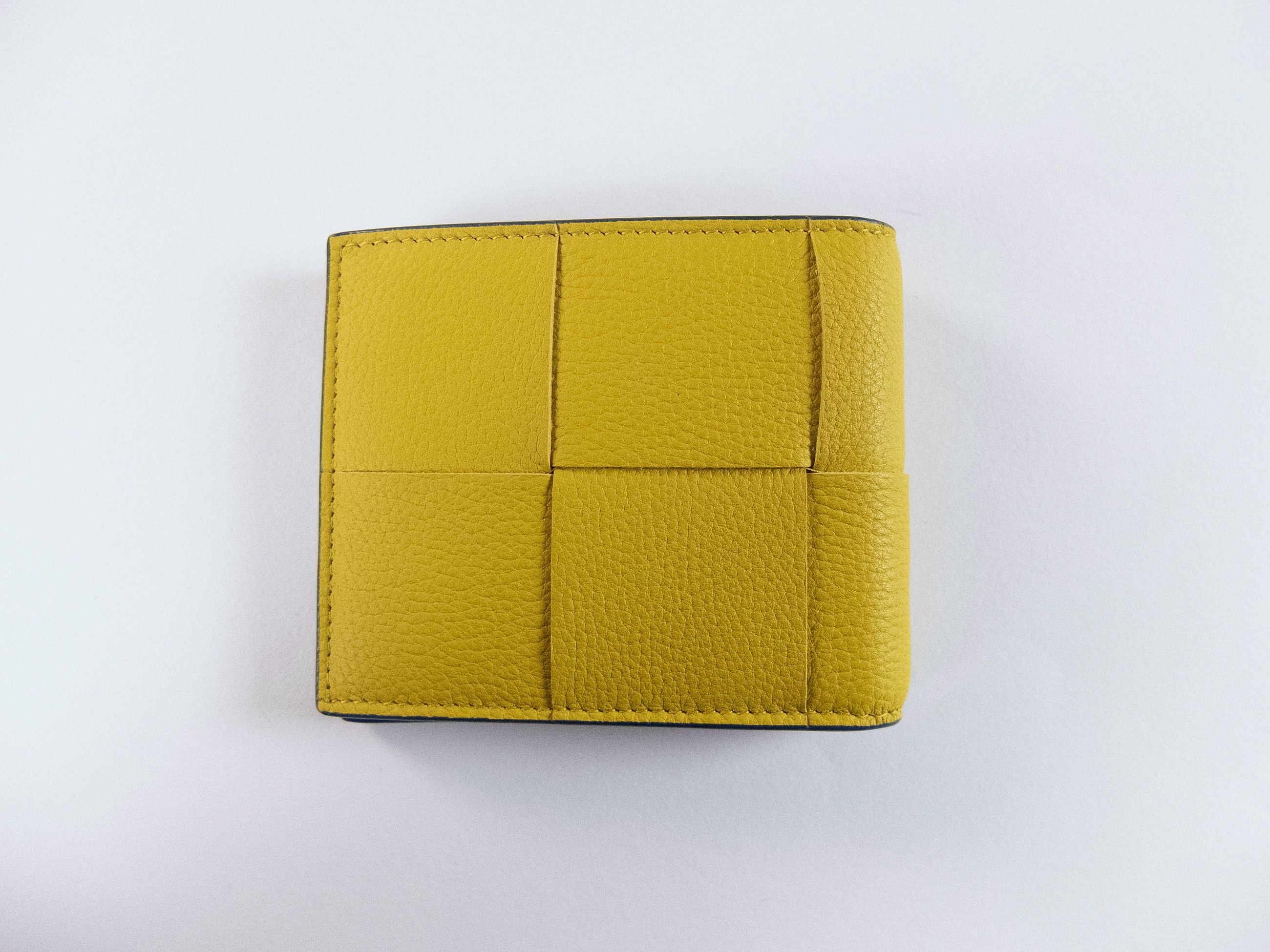 Bottega Veneta BOTTEGA VENETA yellow intrecciato leather bifold wallet q Size ONE SIZE - 2 Thumbnail