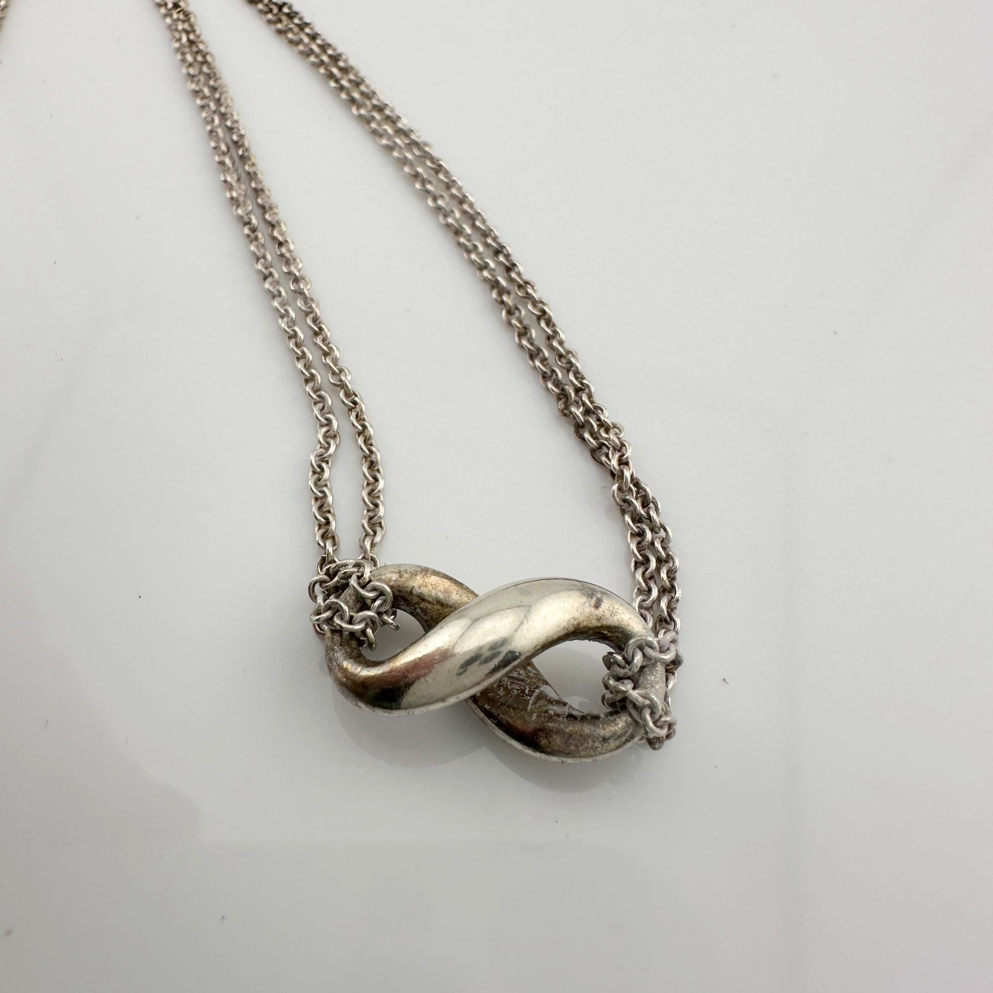 Tiffany & Co. Tiffany & Co Infinity Double Chain Pendant and Necklace in S Size ONE SIZE - 5 Thumbnail