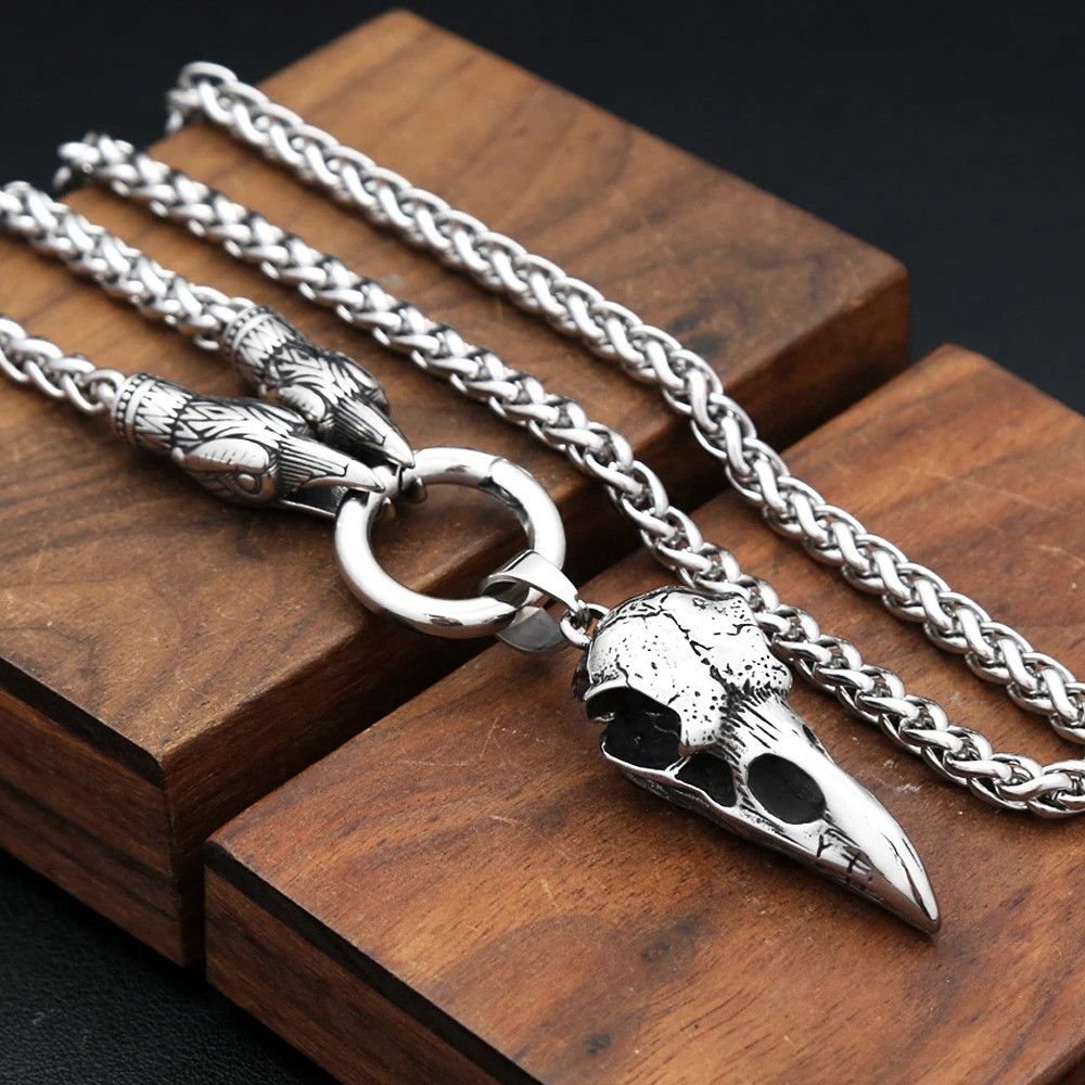 Other Crow Skull Pendant Necklace Size ONE SIZE - 6 Thumbnail