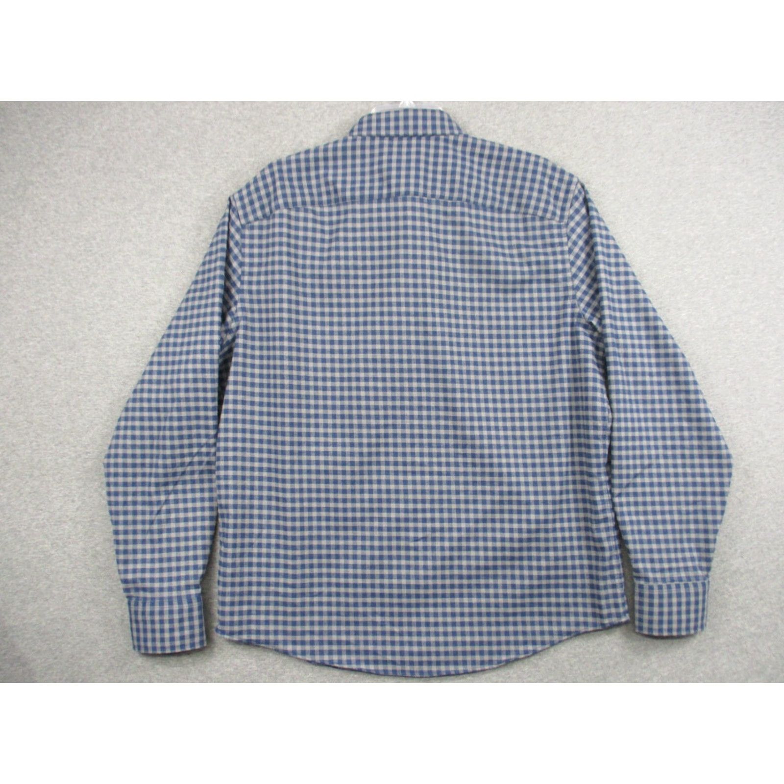 UNTUCKit UNTUCKit Bordales Shirt Large Mens Blue Check Long Sleeve Size US L / EU 52-54 / 3 - 6 Thumbnail