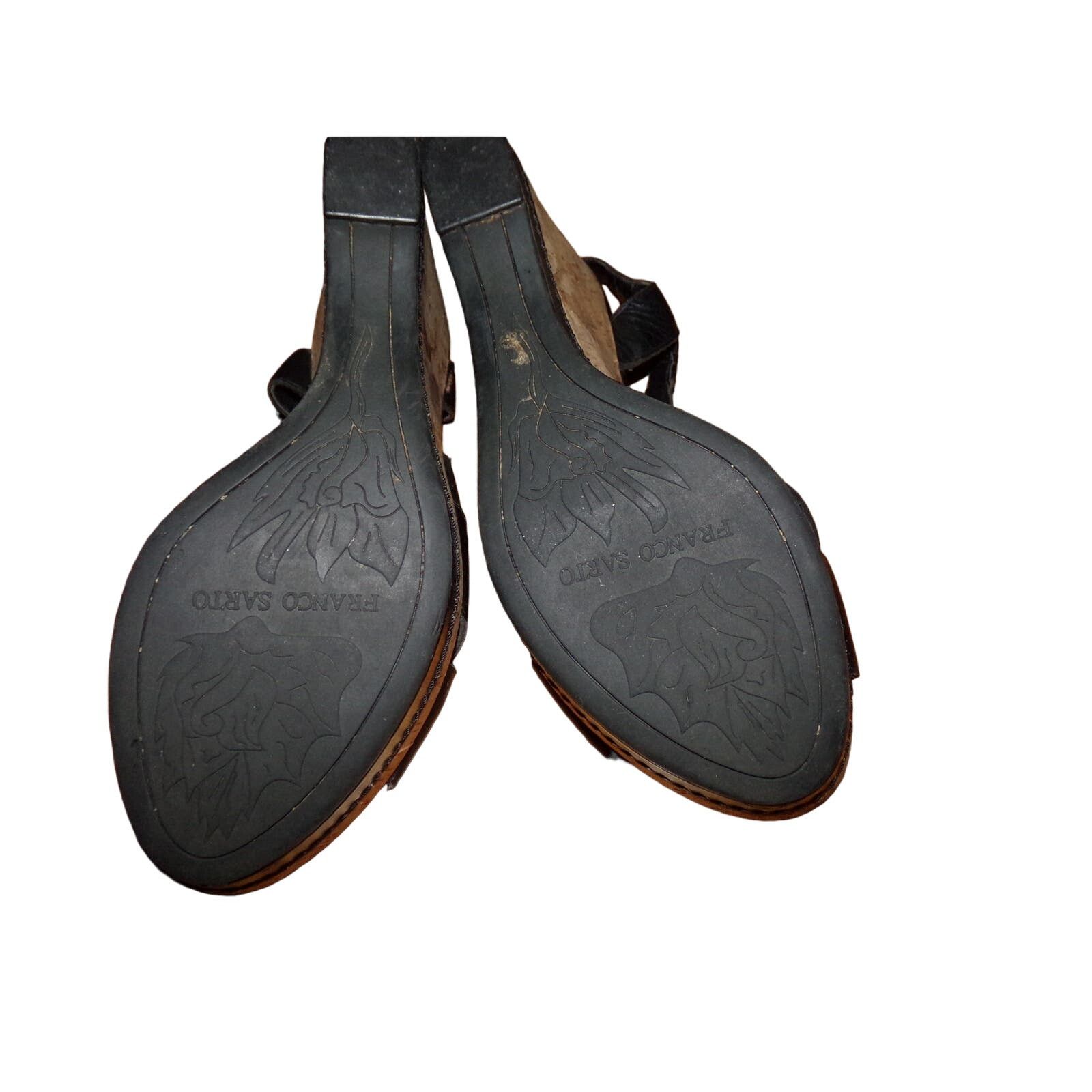 Franco Sarto Franco Sarto wedge heel leather sandals 9 M Good condition Size US 9 / IT 39 - 4 Thumbnail