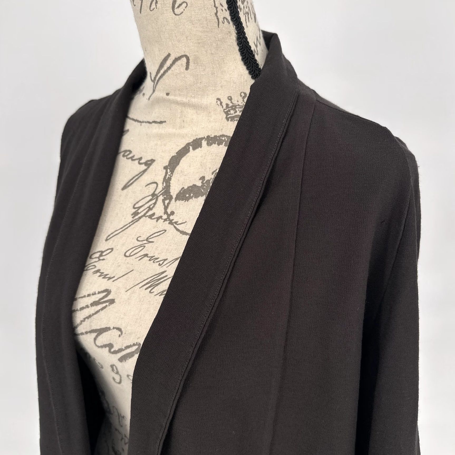 Eileen Fisher Eileen Fisher Jacket Womens Medium Brown Open Front Jersey Knit Stretch Blazer Size M / US 6-8 / IT 42-44 - 2 Thumbnail