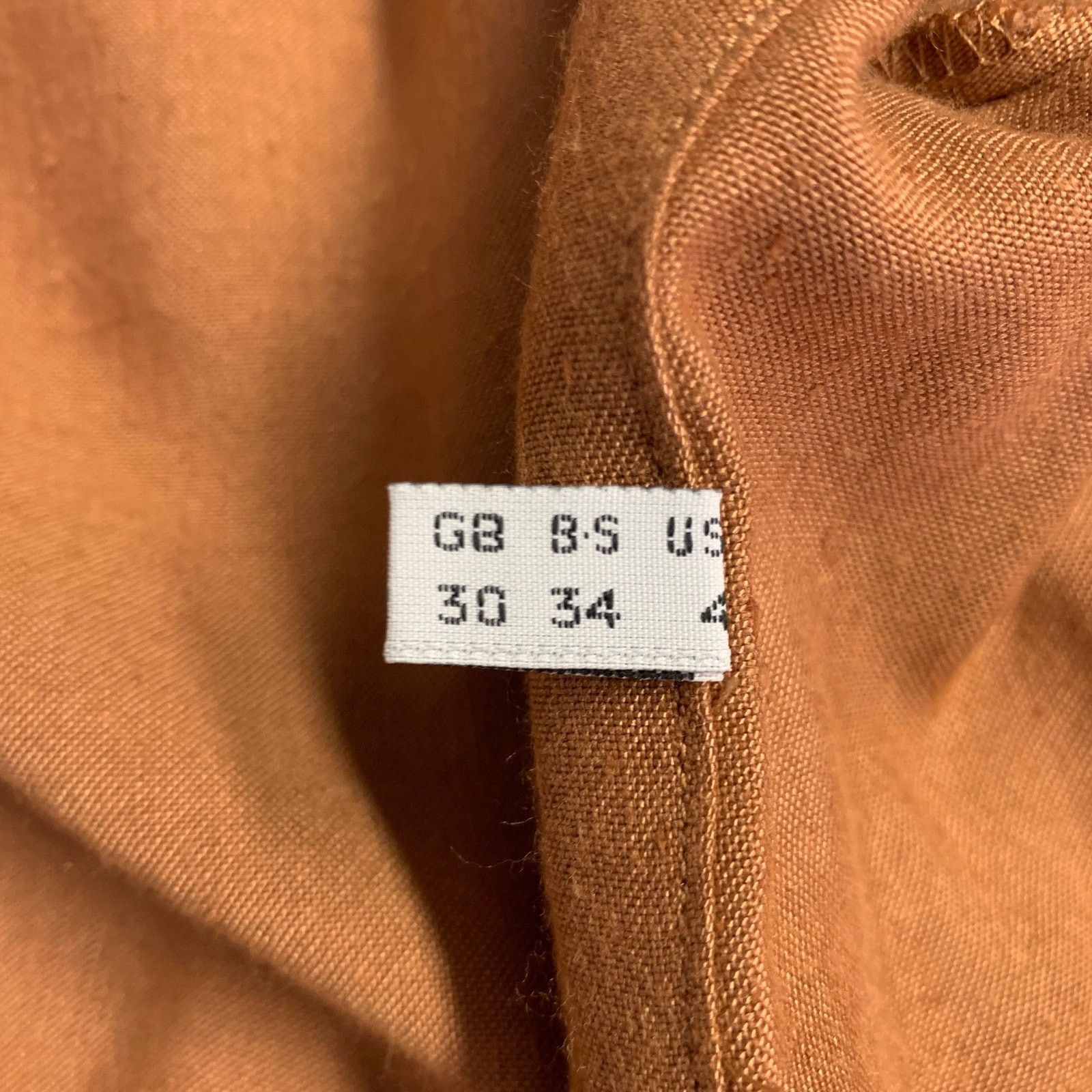 Claude Montana 4 Brown Linen Blend Pleated Flat Front Pants Suit Size S / US 4 / IT 40 - 9 Thumbnail