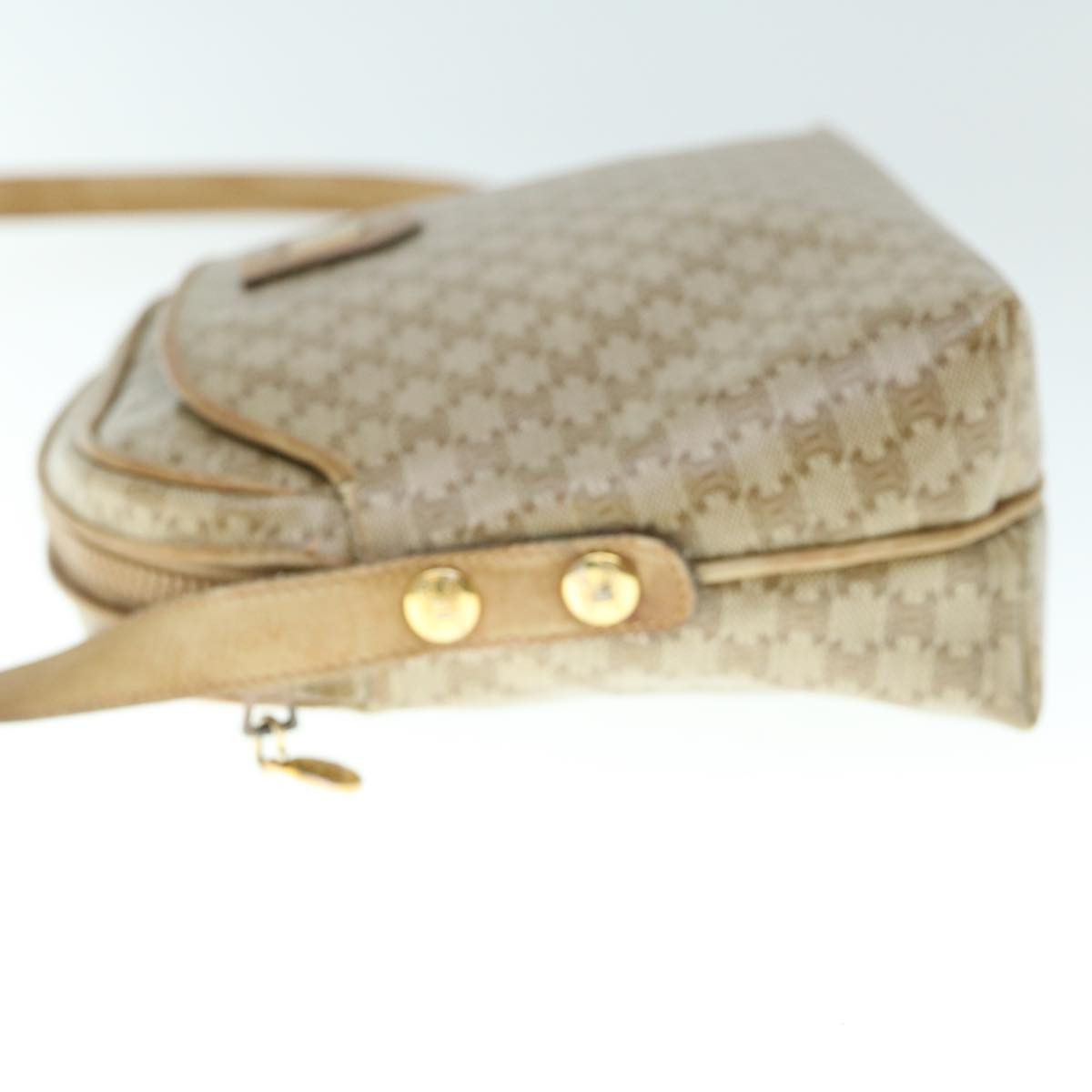 Celine CELINE Macadam Canvas Shoulder Bag Beige Size ONE SIZE - 4 Thumbnail