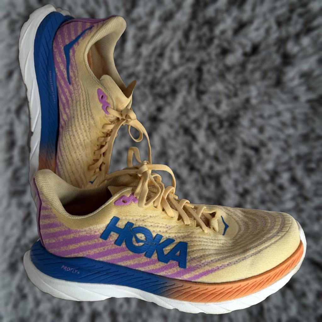 Vintage Hoka One One Sneakers Women's 8.5B Running Mach 5 1127894-ICYC Impala Cyclamen Size US 9 / IT 39 - 1 Thumbnail