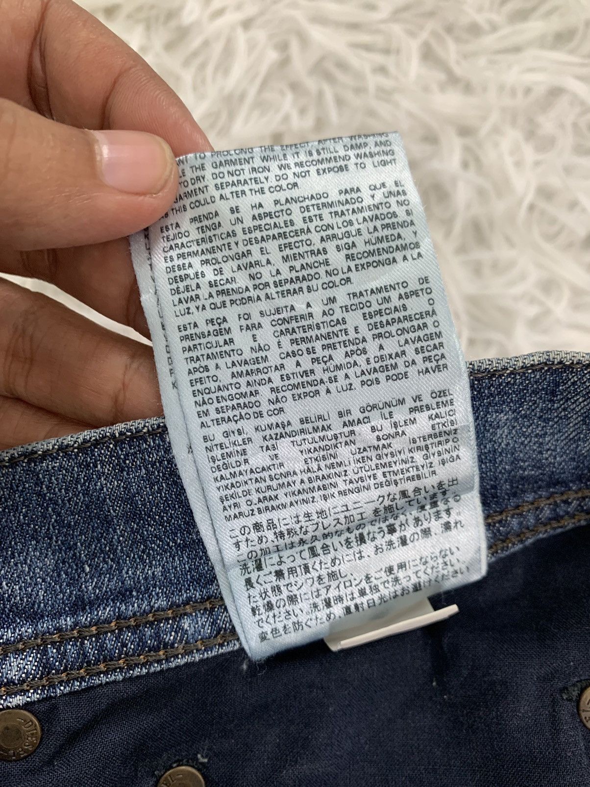 Diesel Distress Diesel Tepphar Slim Carrot Denim Pant Size US 35 - 25 Thumbnail