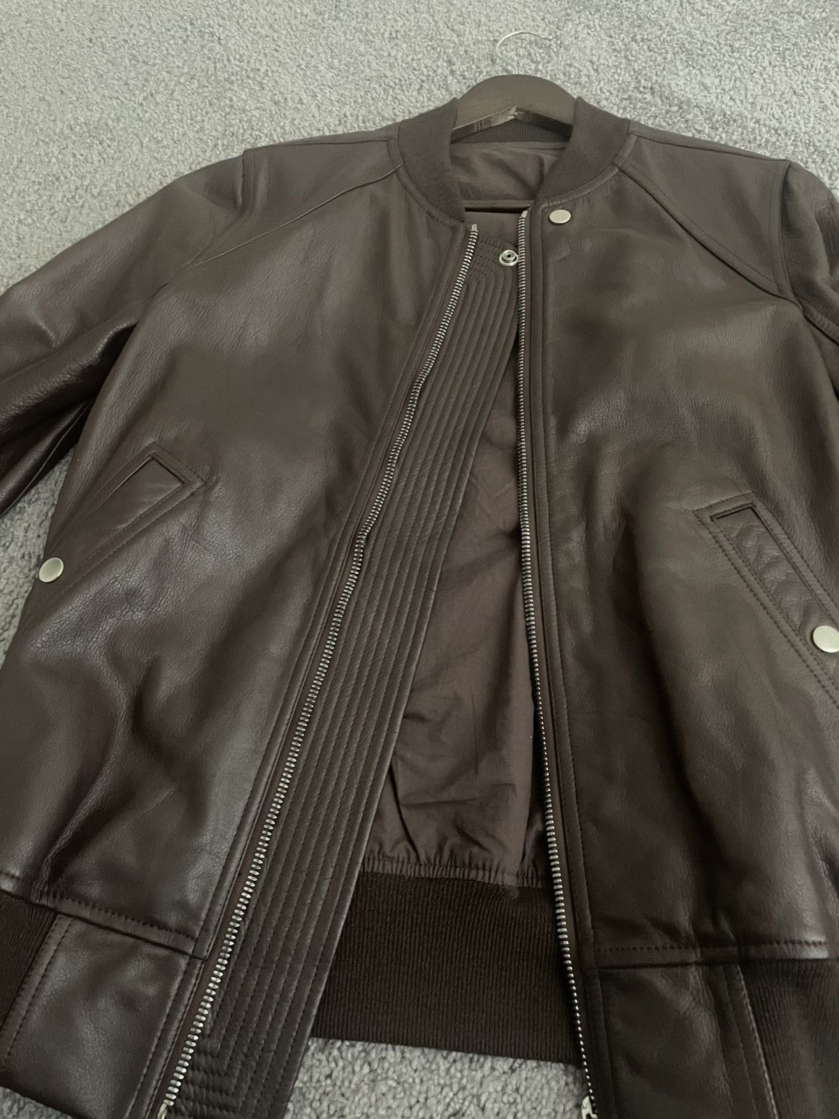 Rick Owens Rick owens calf leather bomber RARE Size US M / EU 48-50 / 2 - 7 Thumbnail