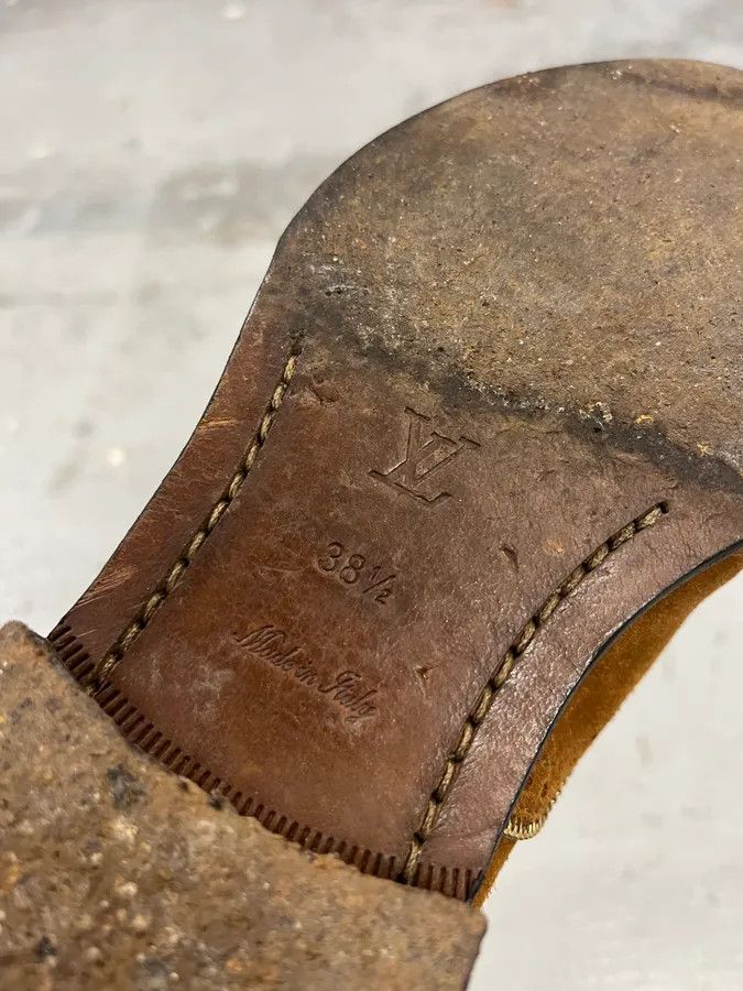 Louis Vuitton Louis Vuitton Camel Suede Multi Zip Leather Boots Size US 7.5 / IT 37.5 - 7 Thumbnail