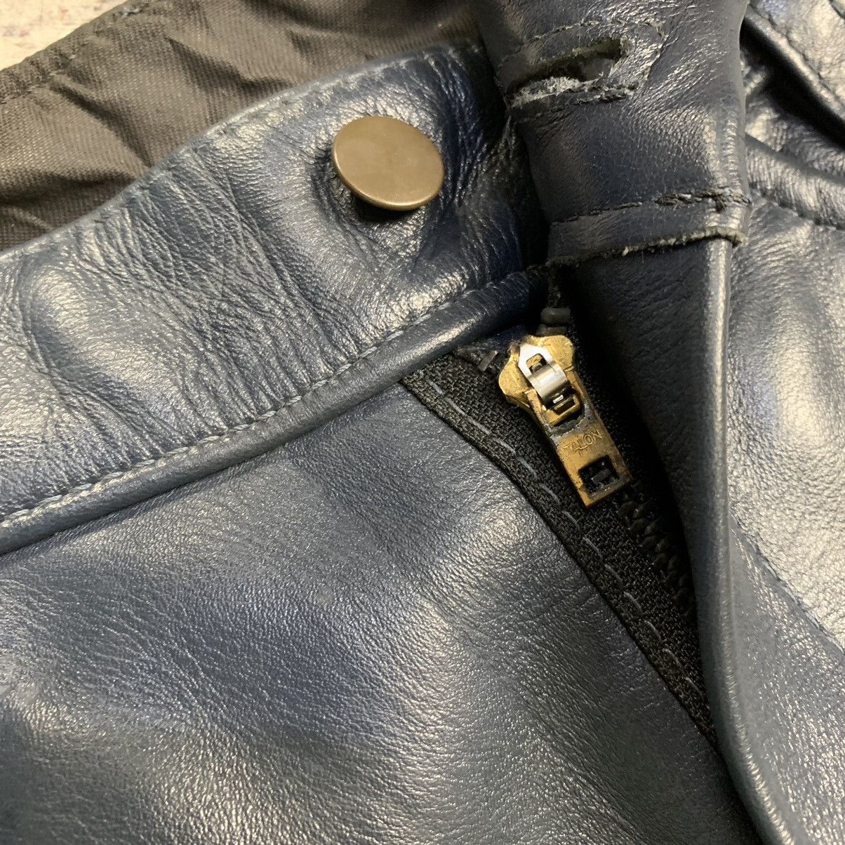 Kadoya 2000s Vanson - Indigo Leather Pants Size US 28 / EU 44 - 6 Thumbnail