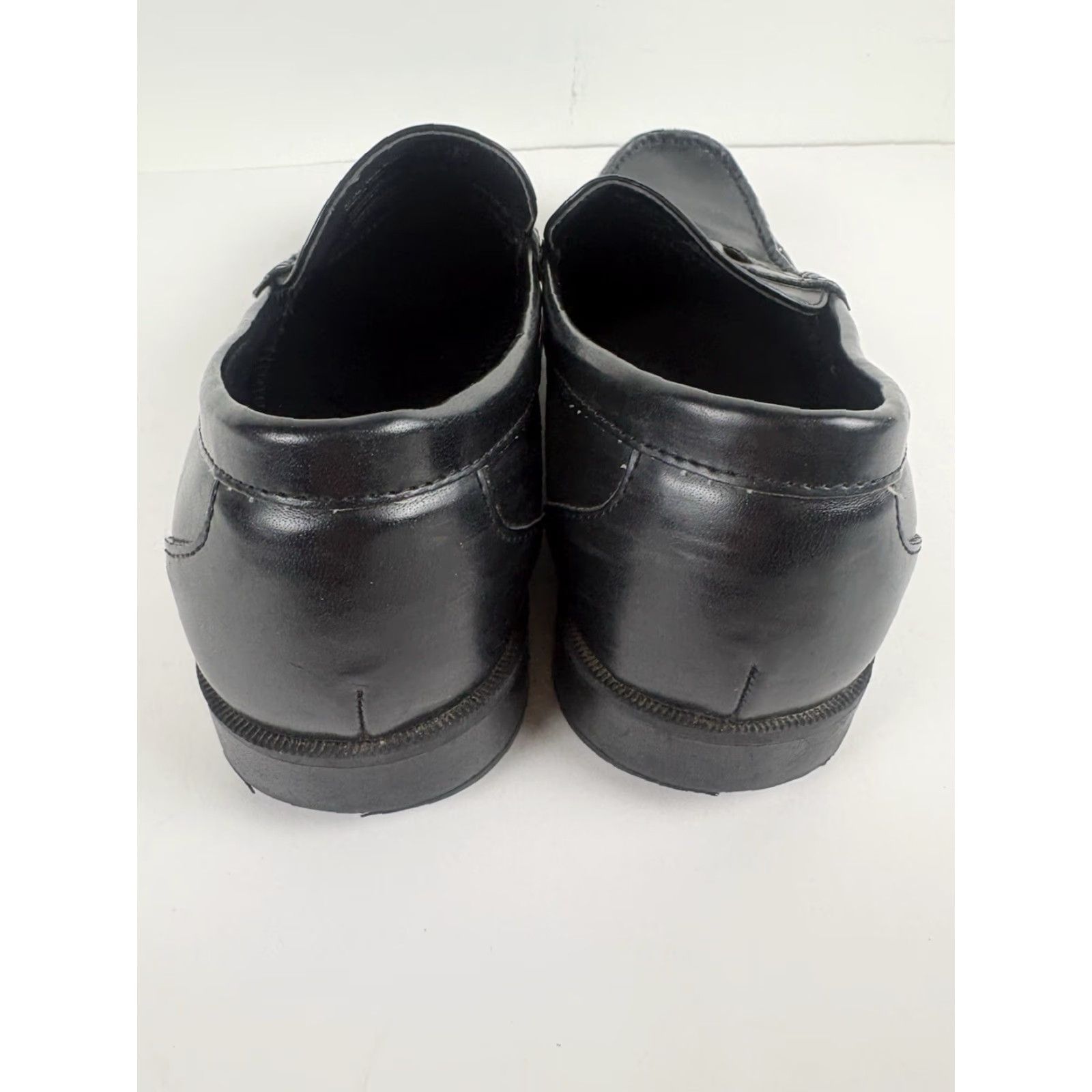 Vintage Dexter Comfort Memory Foam Penny Loafers Derby Dress Men’s 10.5 Black Leather Faux Memory Foam Breathable Cushioned Lightweight Slip On Round Toe Size US 11 / EU 44 - 3 Thumbnail